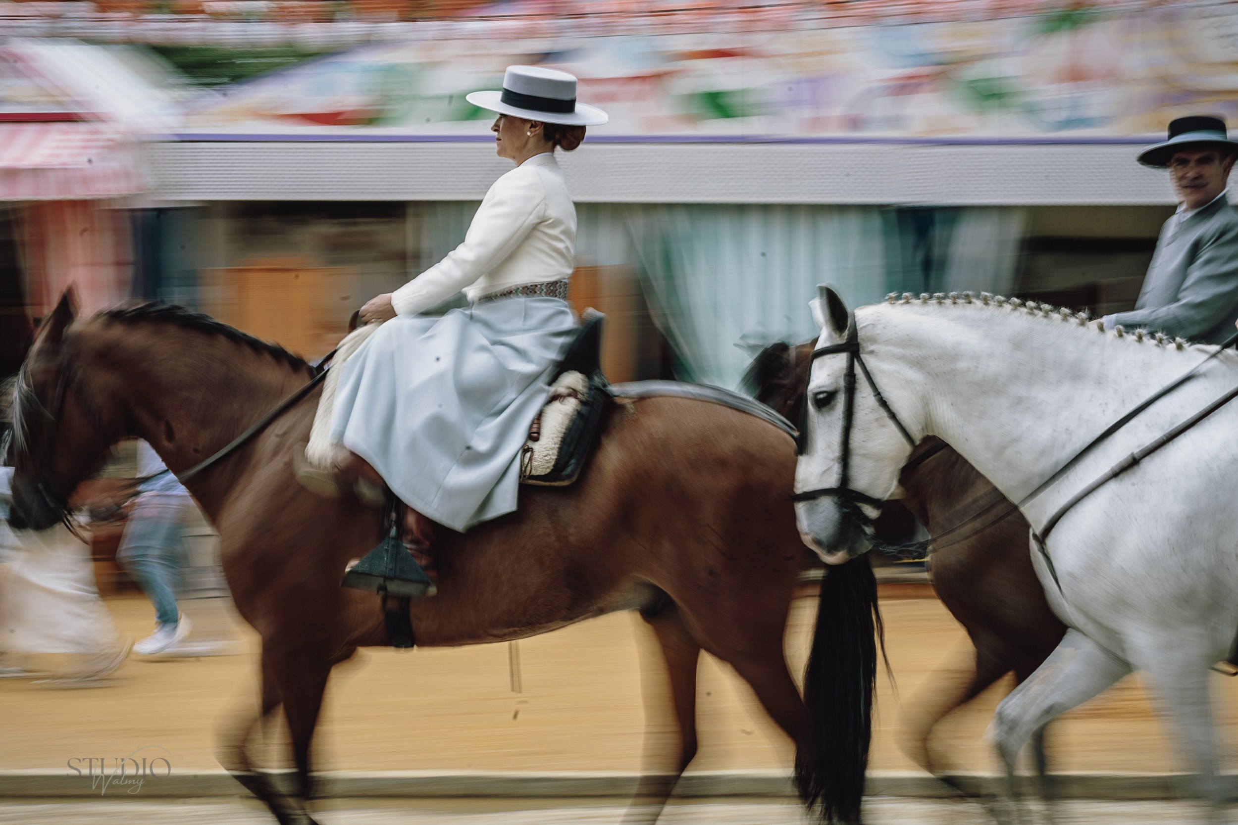Sesión de fotos en feria de Abril de Sevilla. Inicio