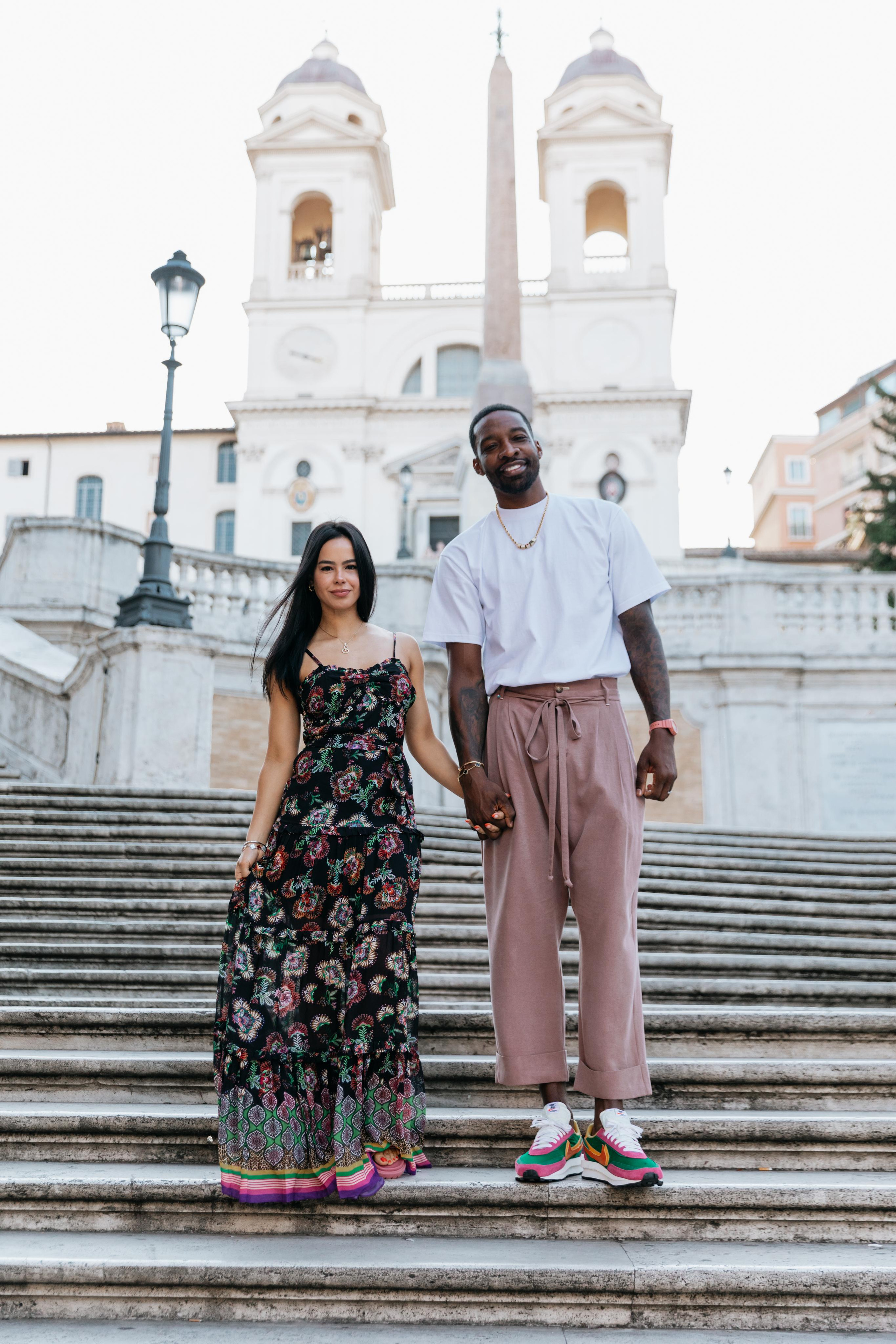 Stephanie and Jeffrey. Photographer in Rome