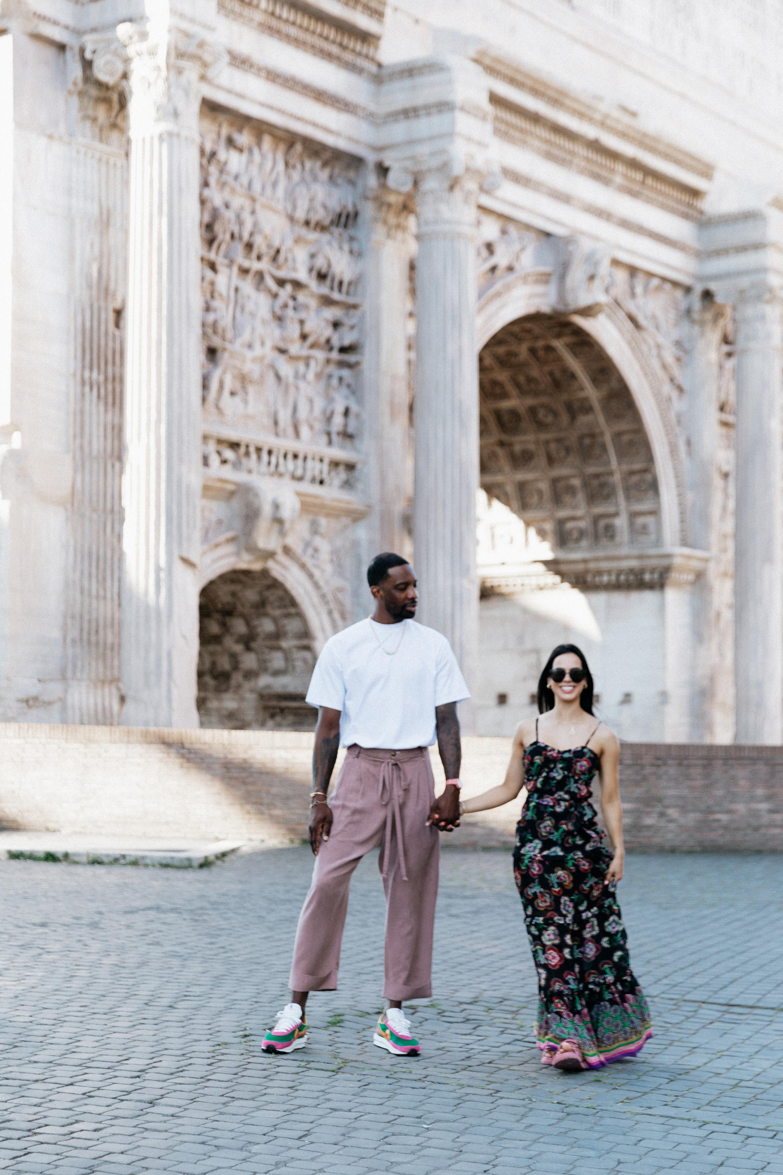Stephanie and Jeffrey. Photographer in Rome