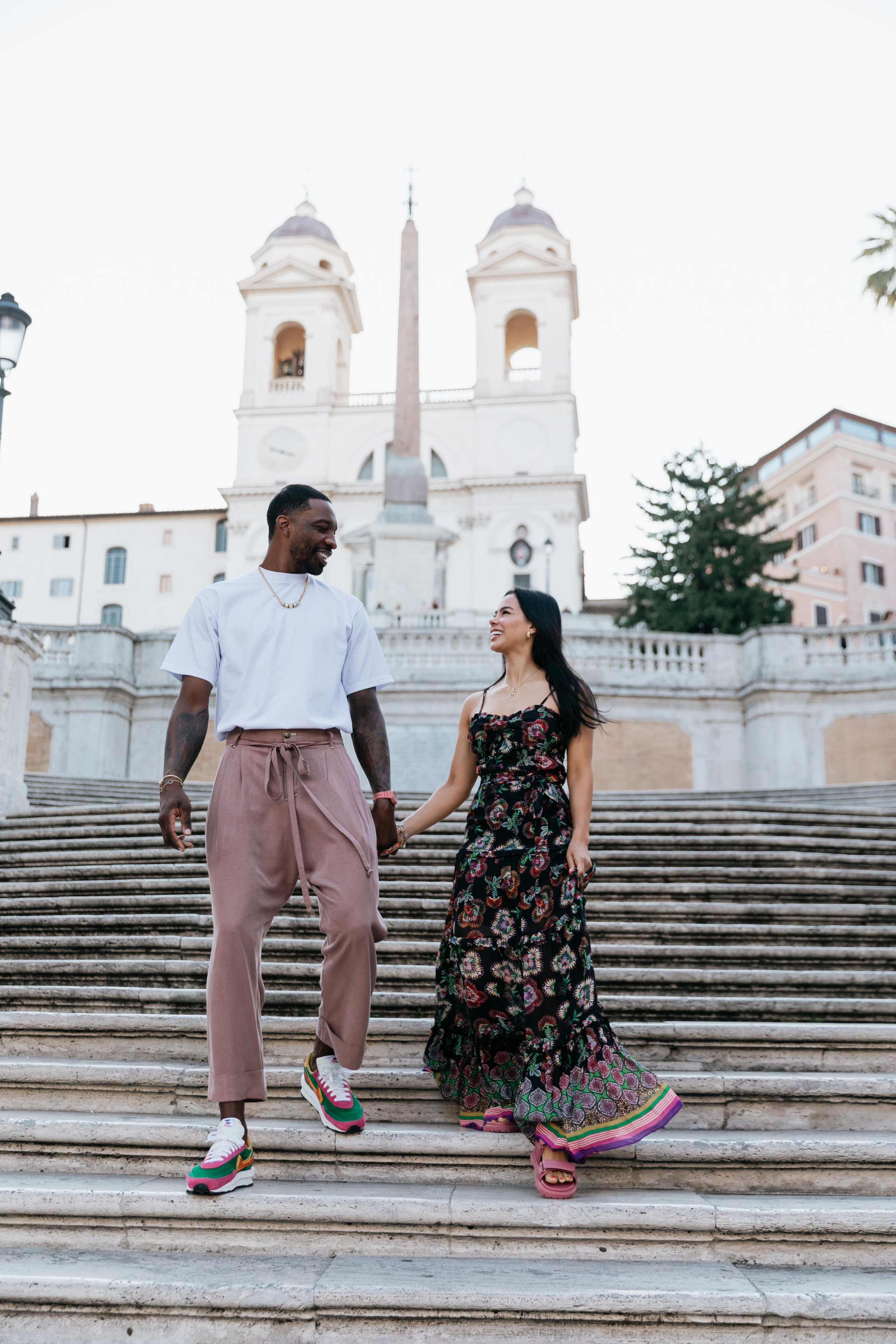 Stephanie and Jeffrey. Photographer in Rome