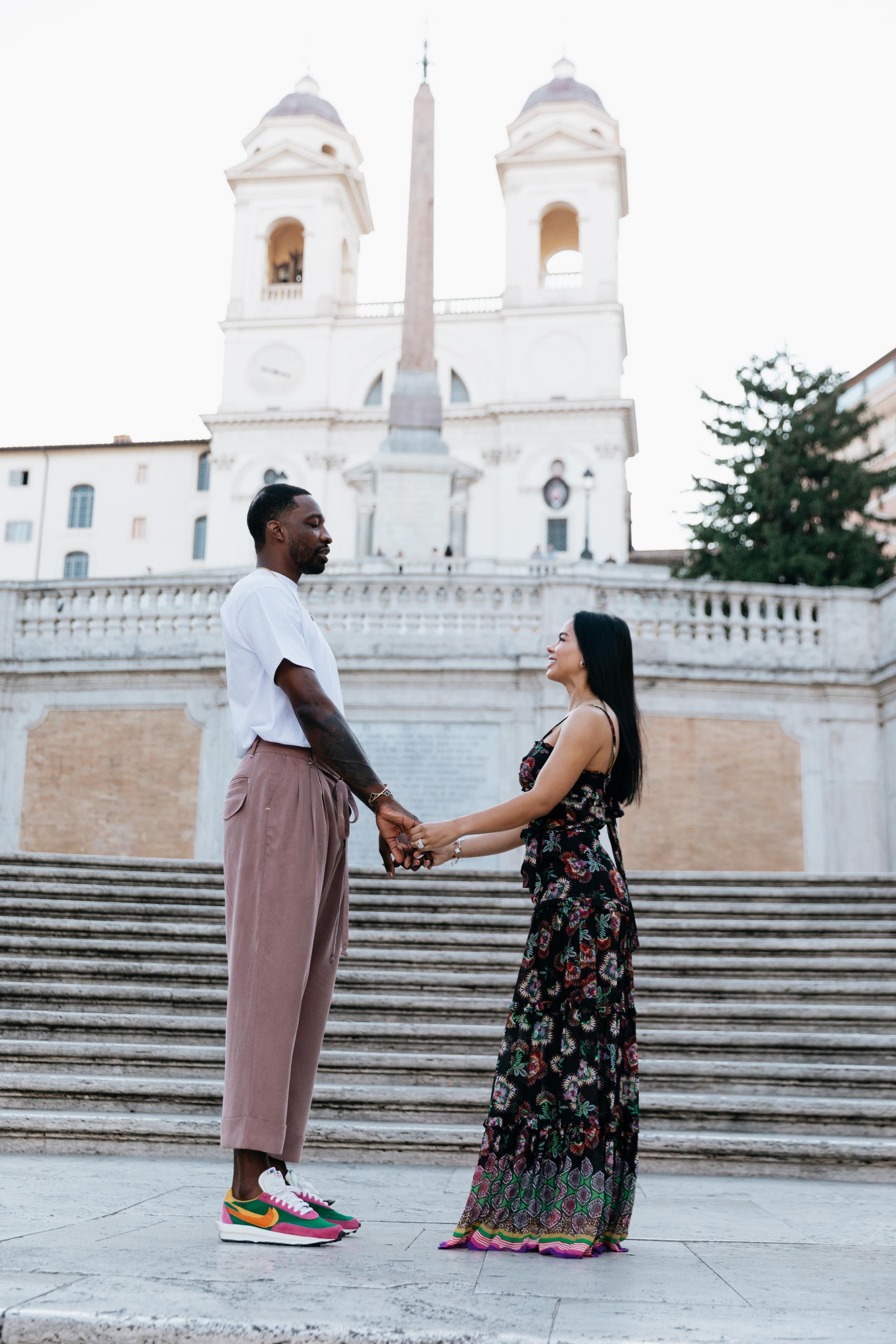 Stephanie and Jeffrey. Photographer in Rome