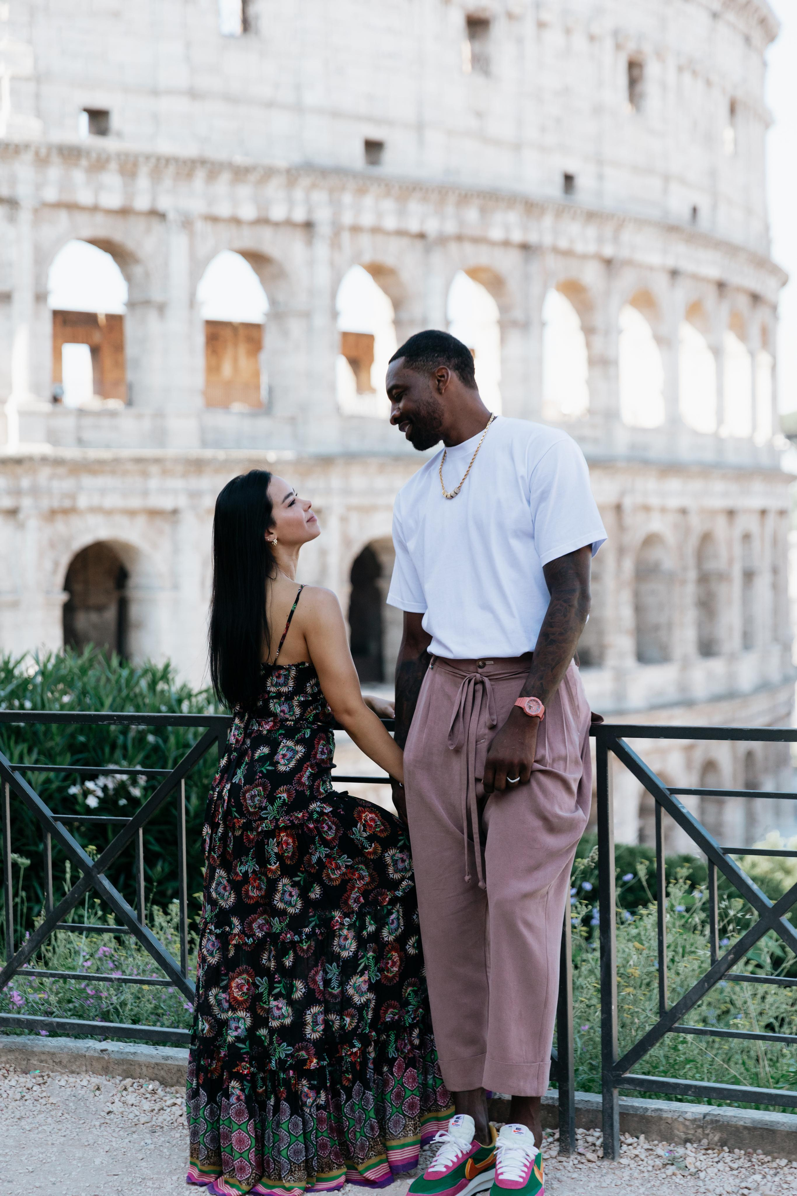Stephanie and Jeffrey. Photographer in Rome