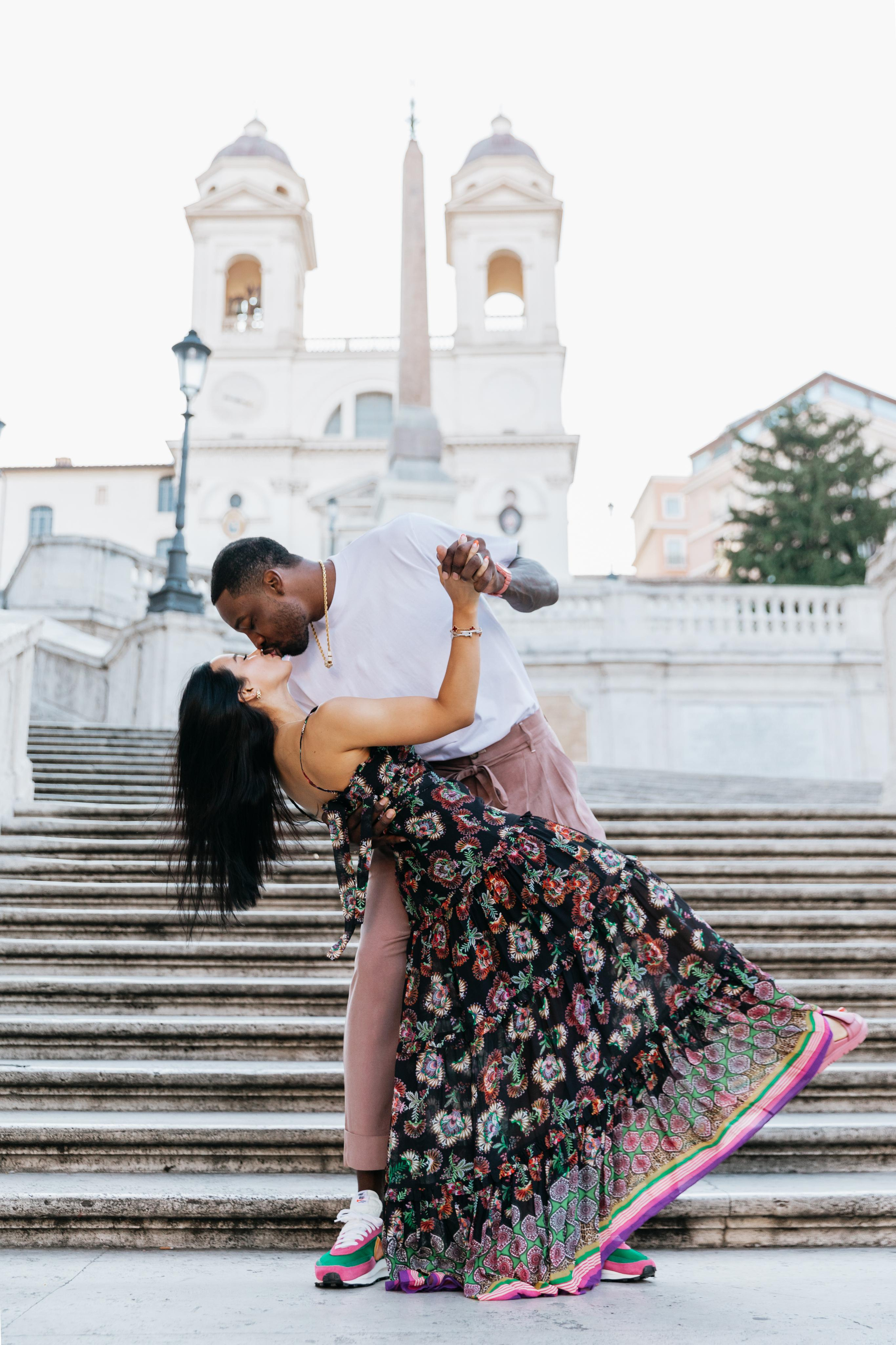 Stephanie and Jeffrey. Photographer in Rome