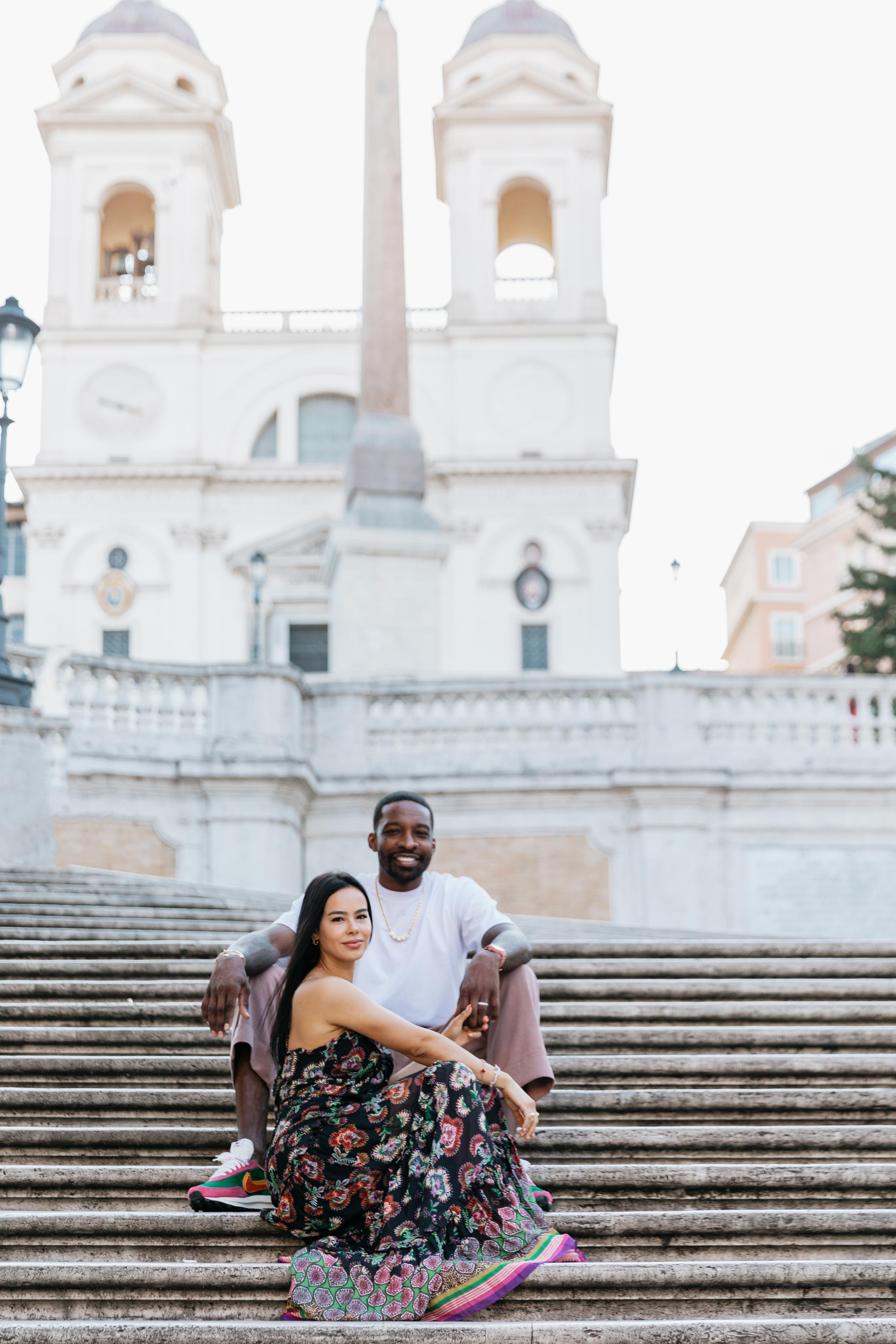 Stephanie and Jeffrey. Photographer in Rome