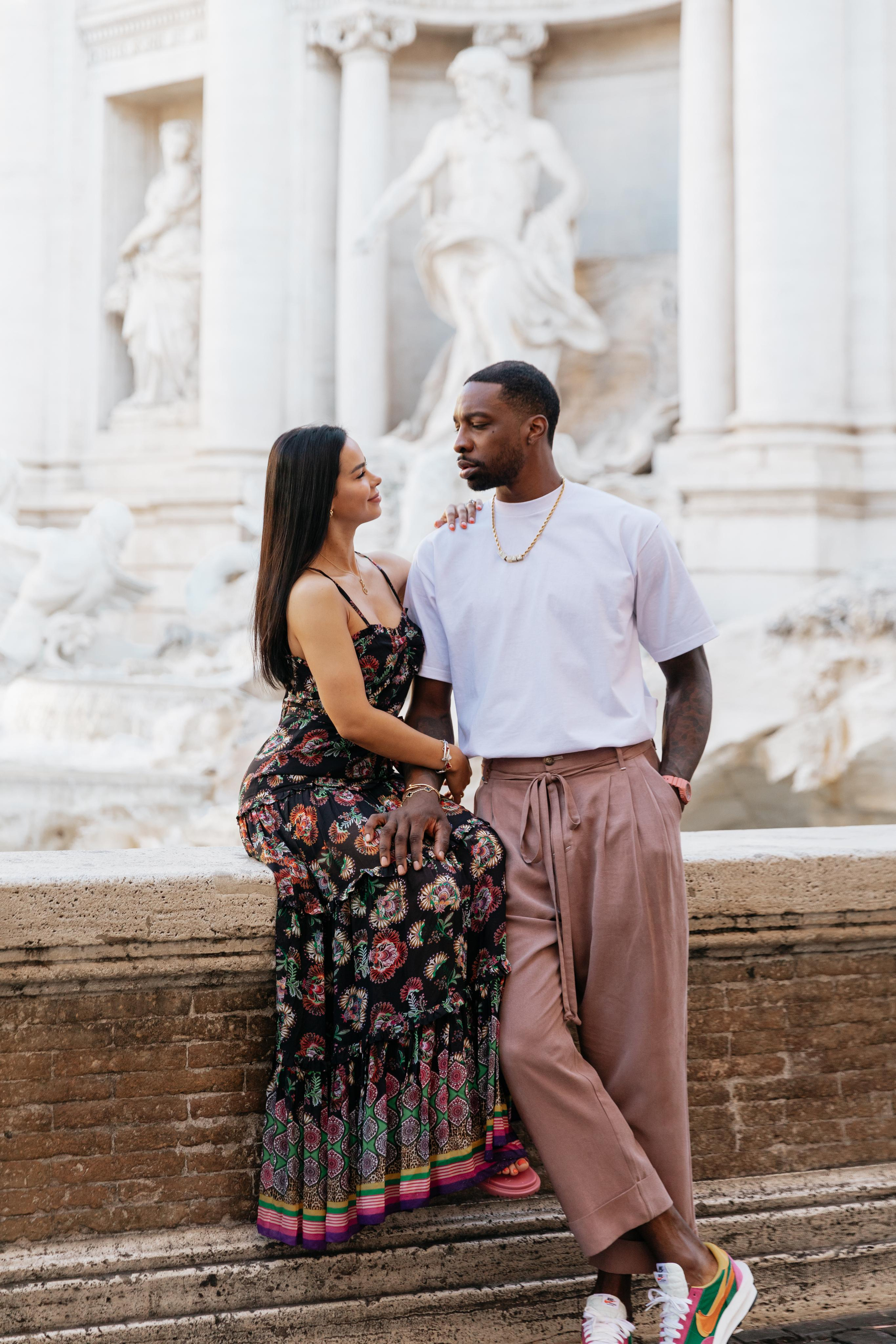 Stephanie and Jeffrey. Photographer in Rome