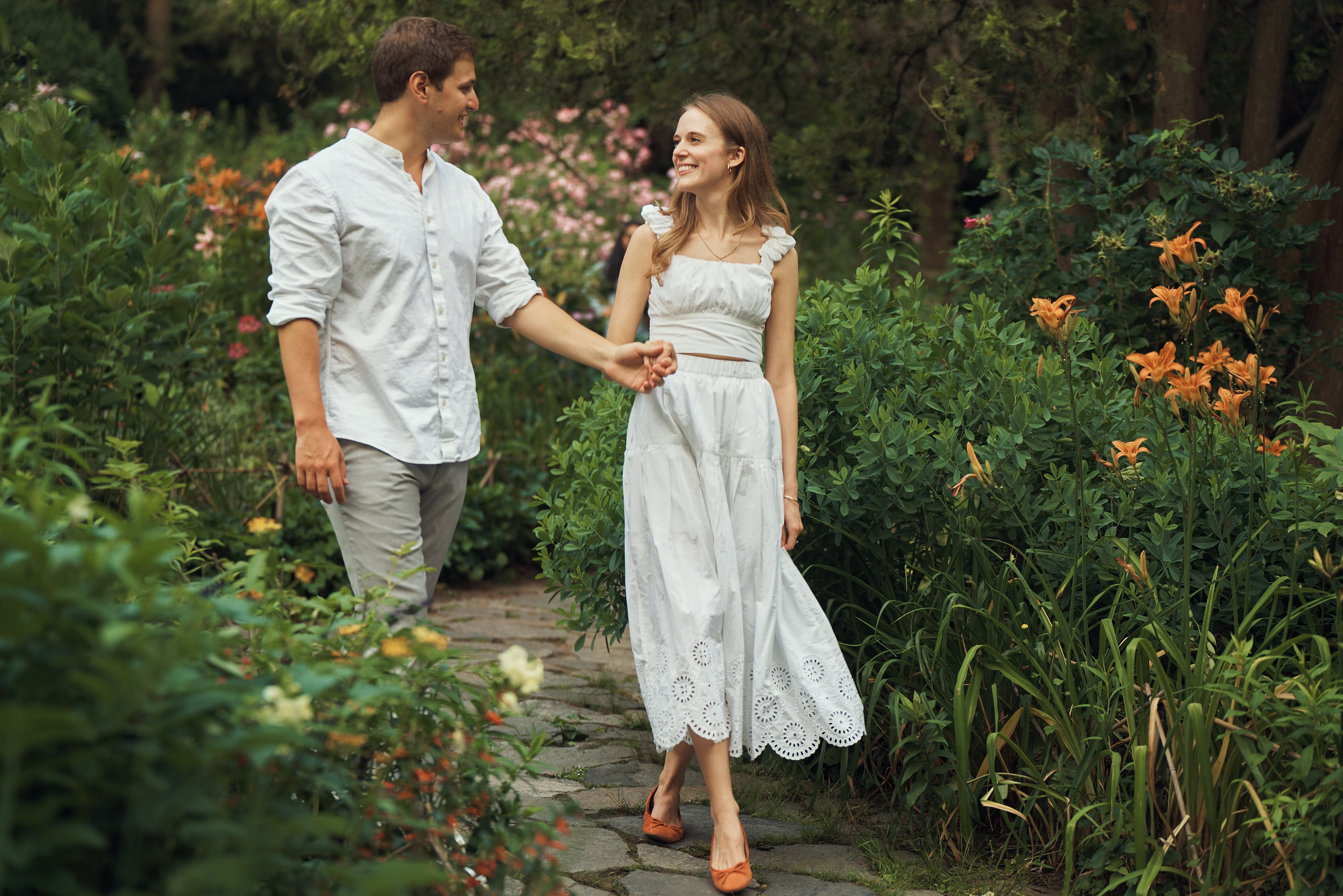 Page and Chris, Central Park. Alex Pedan photography