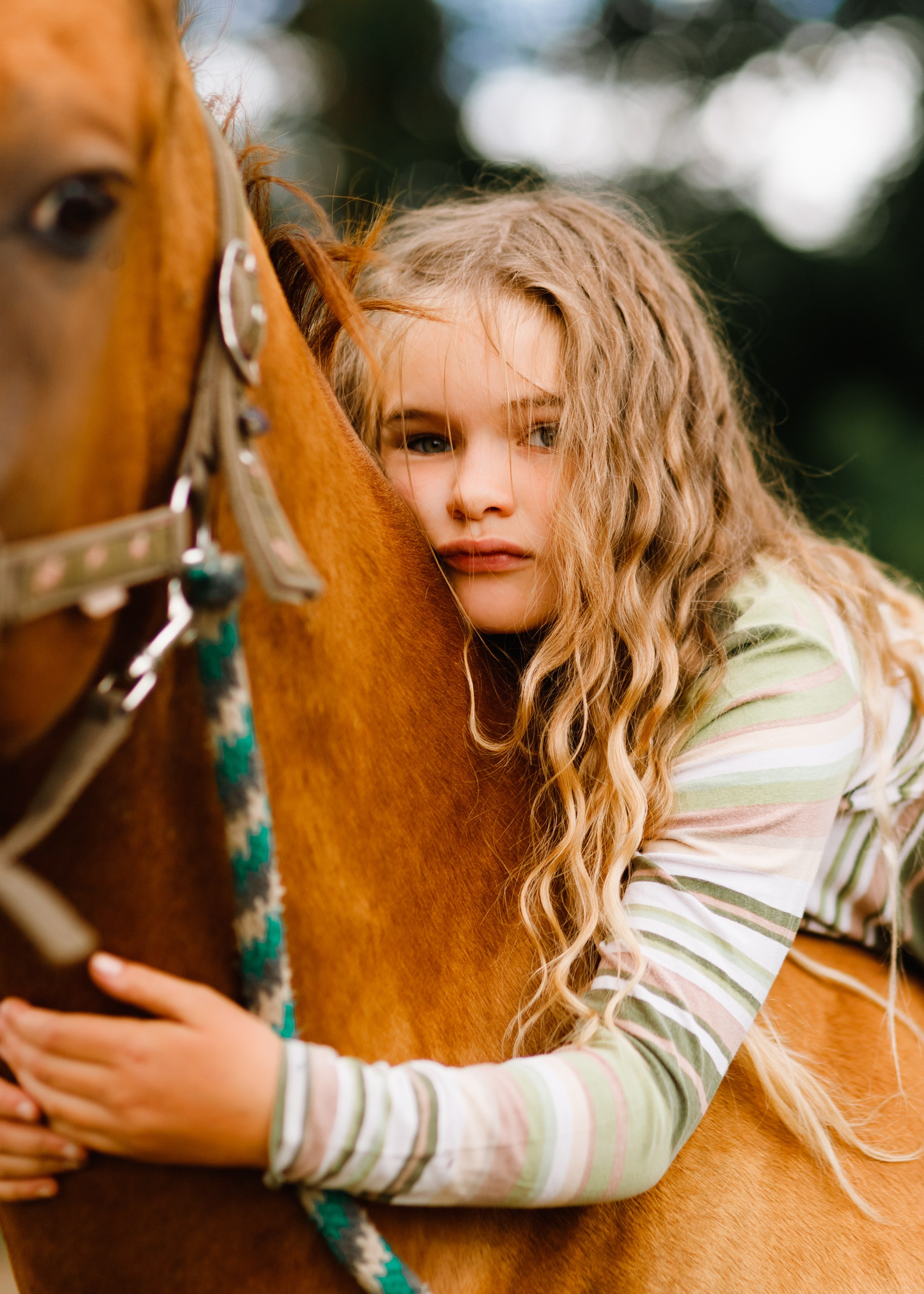 Girls & horses, summer. Kaja | fotograf psów we Wrocławiu