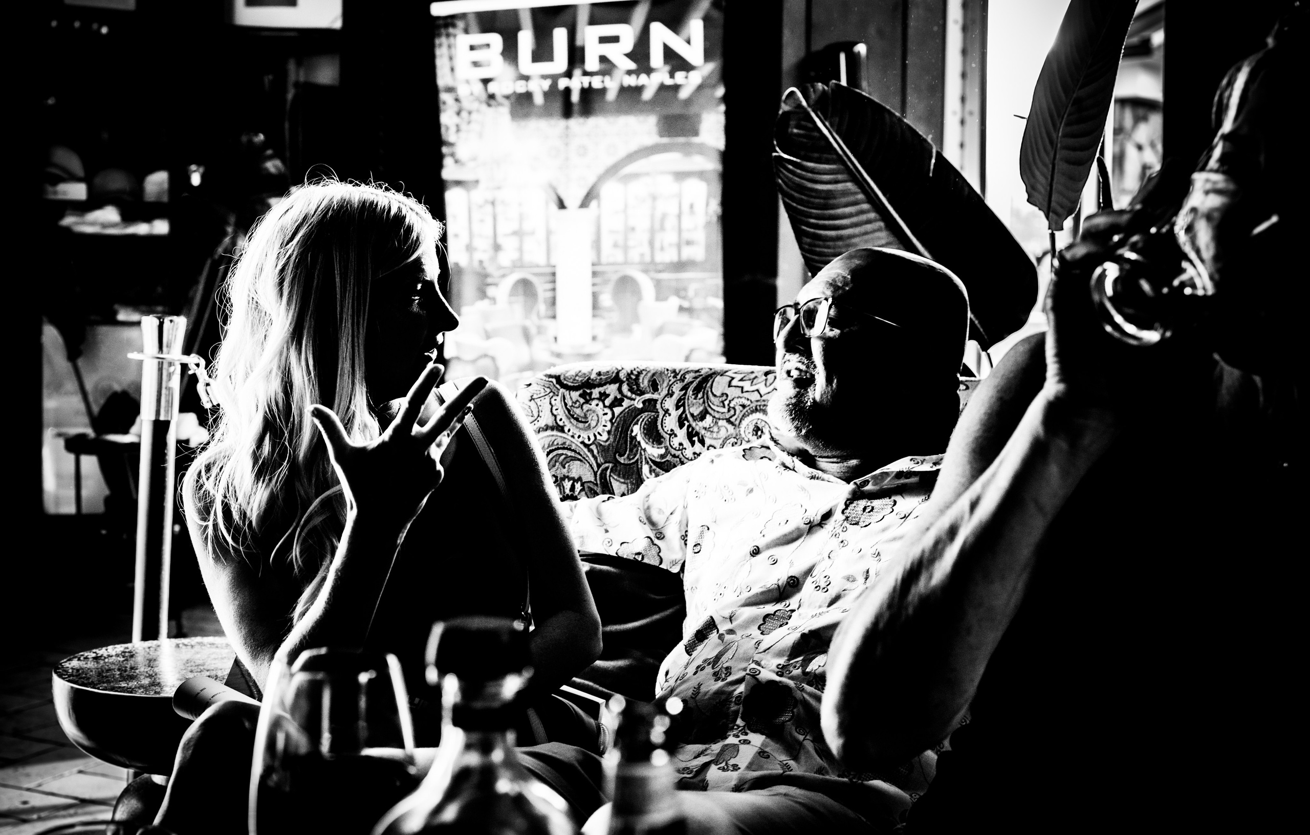 Burn Black and White Series. Out and About 239