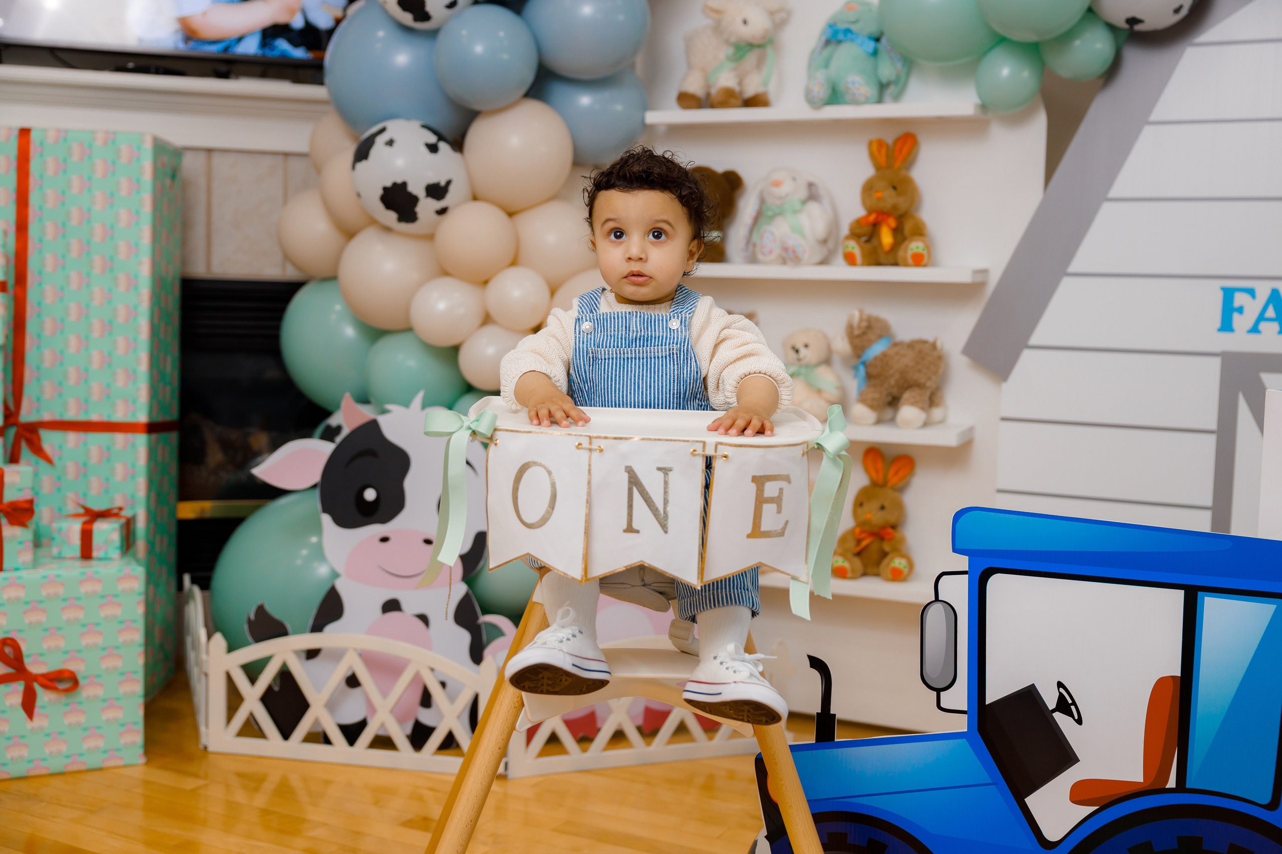 Fateh’s 1st birthday. Home