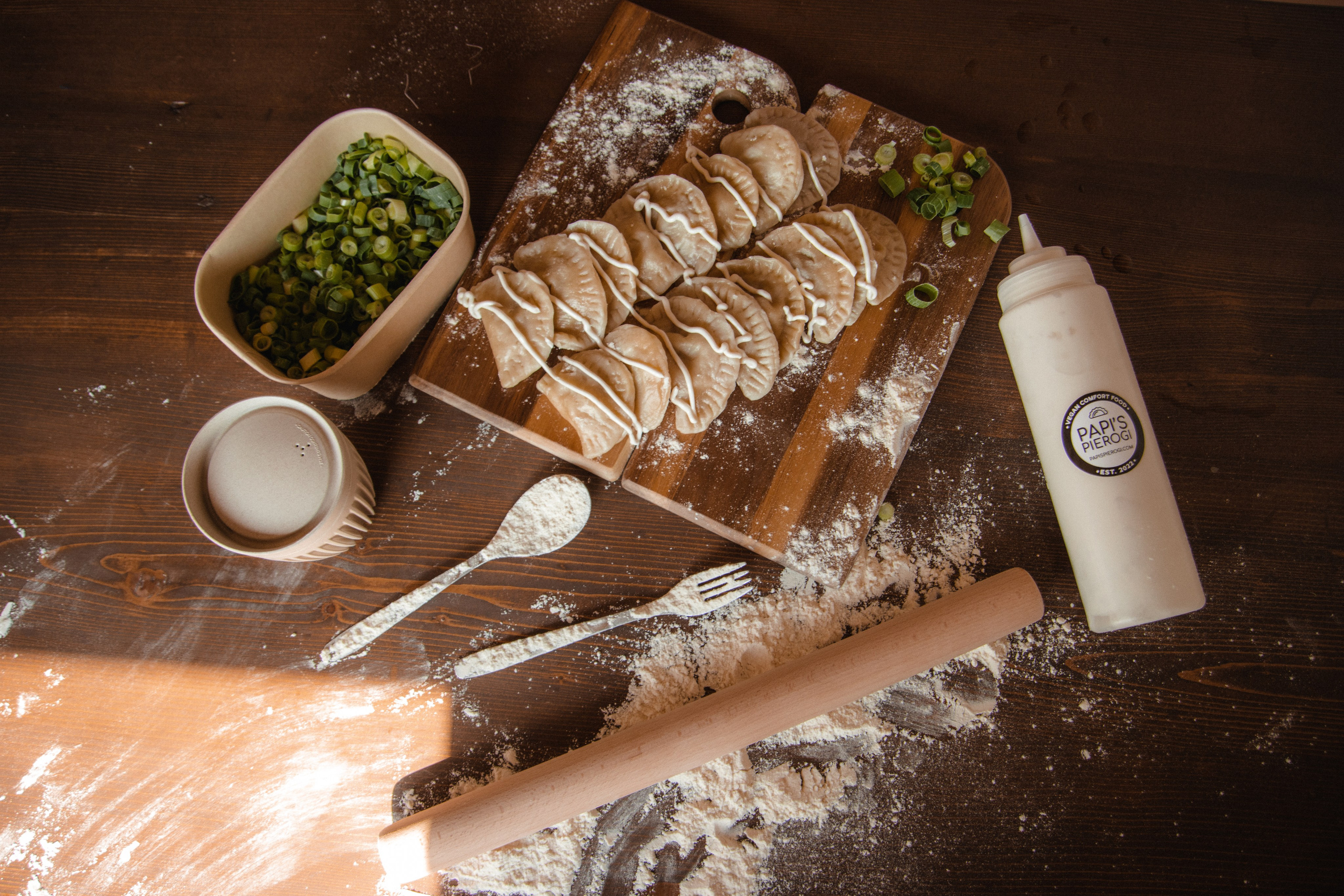 Papis Pierogi — vegan-comfort food. Photographer in Gothenburg Aleksandra Stroganova