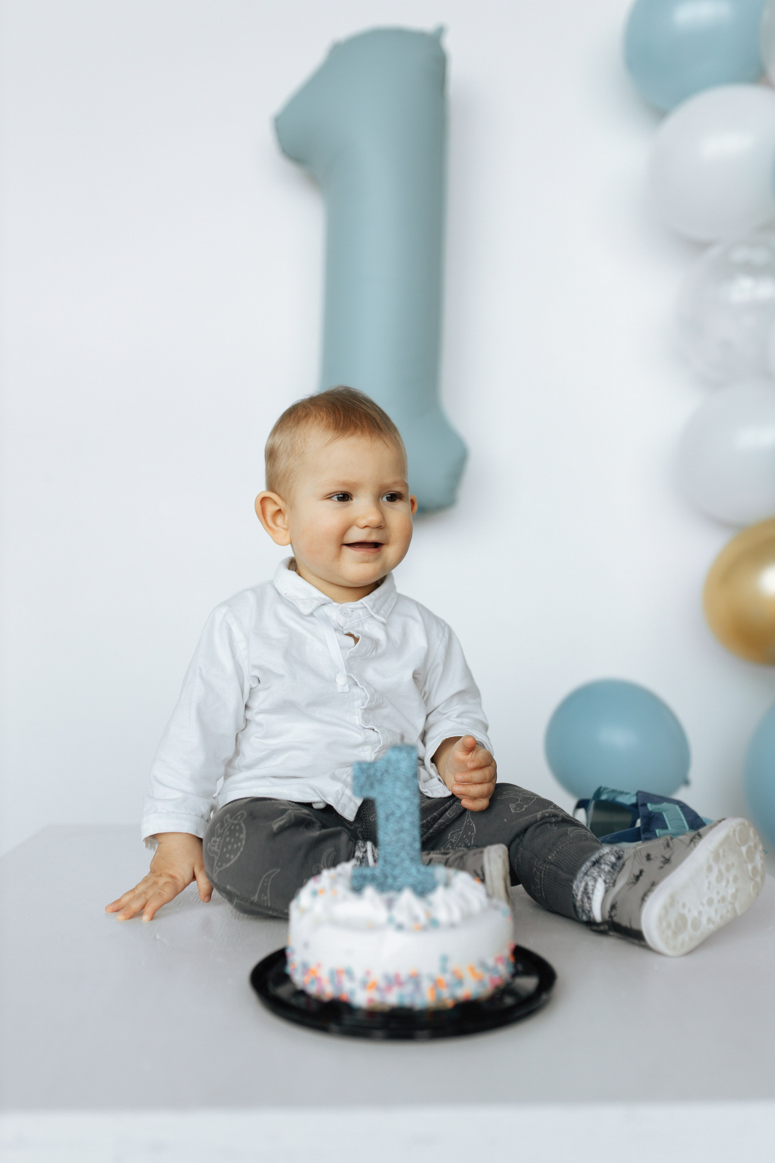 Aleksandr’s first birthday. Home