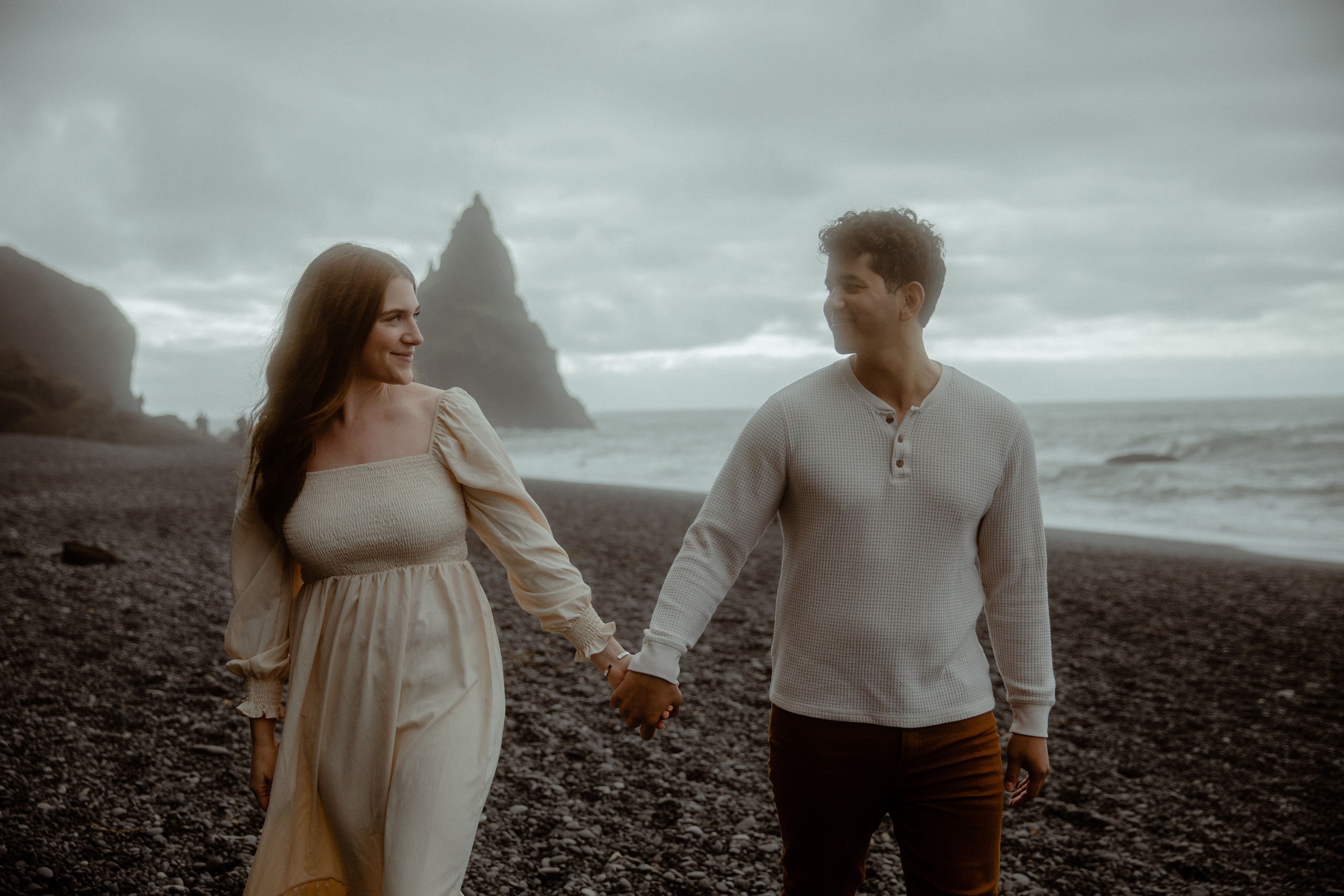 Engagement photoshoot in South Iceland. Iceland elopement photographer & videographer