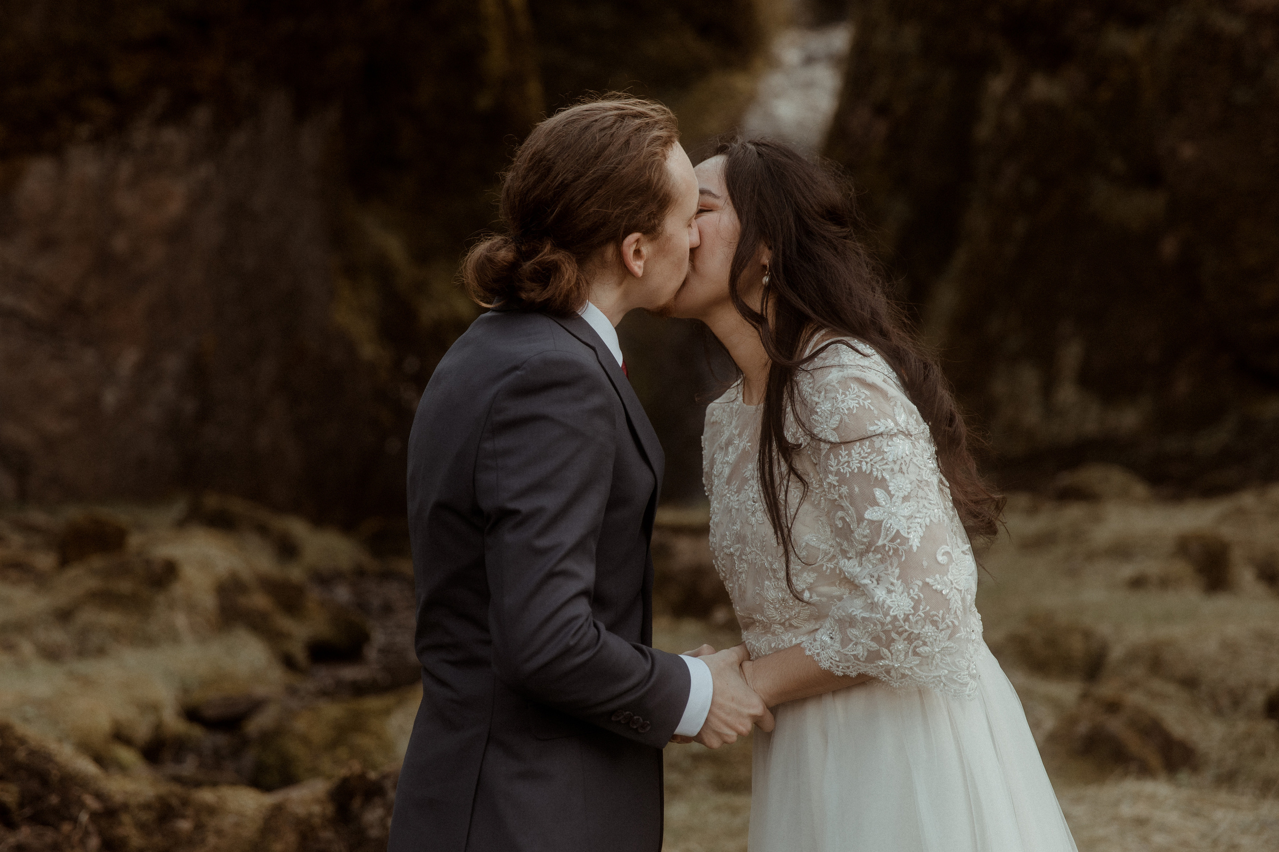 Hiking Iceland Elopement. Iceland elopement photographer & videographer