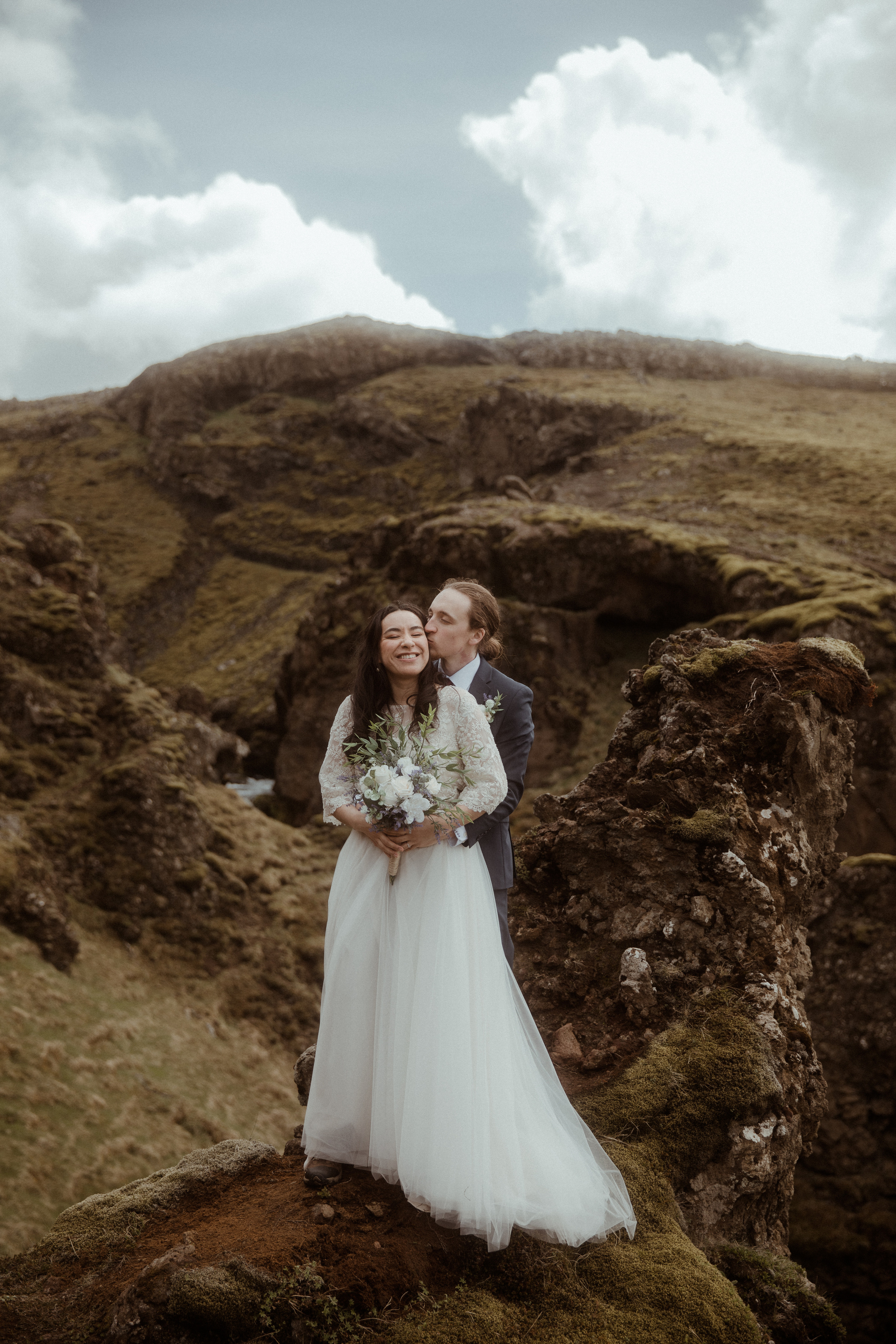 Hiking Iceland Elopement. Iceland elopement photographer & videographer
