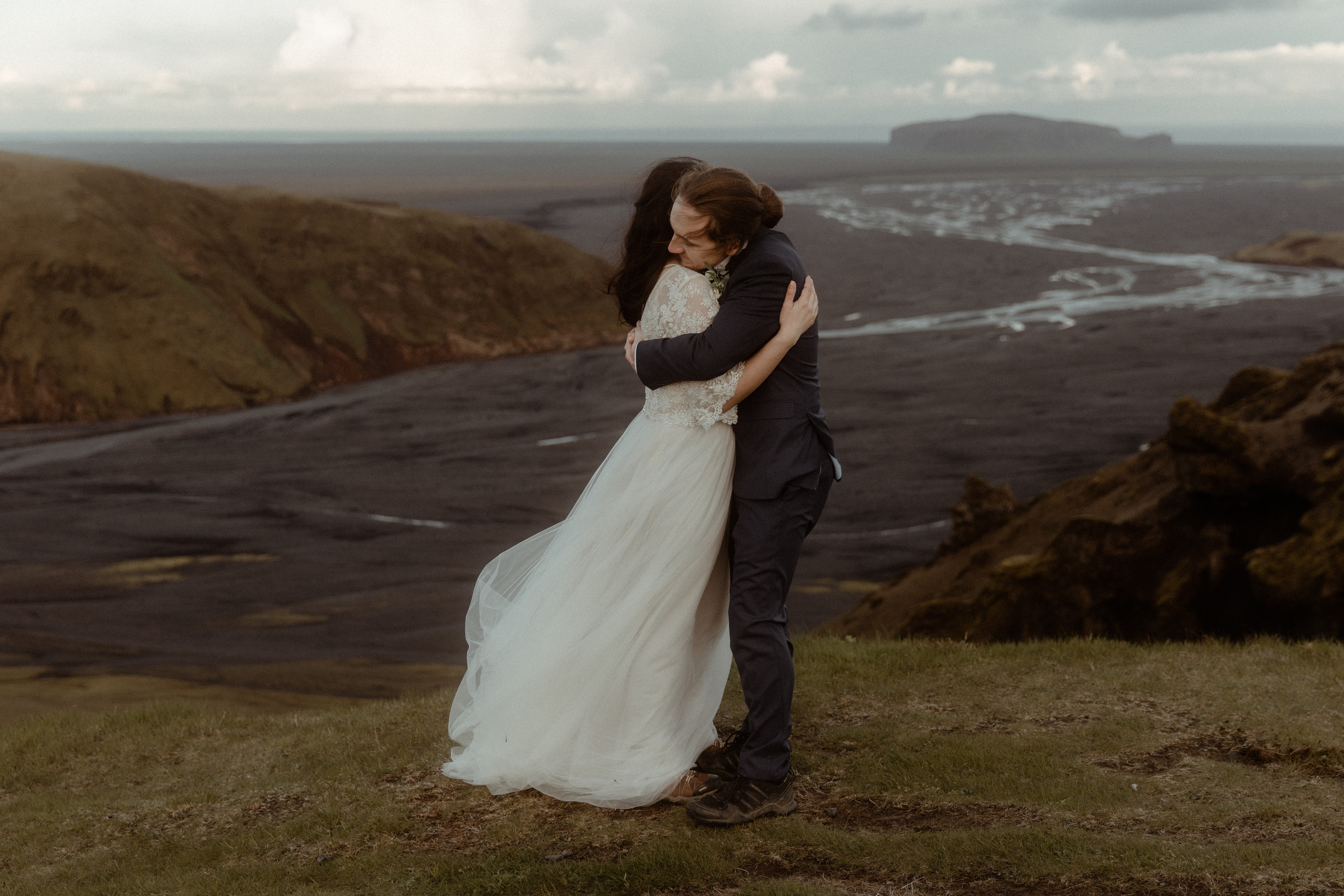 Hiking Iceland Elopement. Iceland elopement photographer & videographer