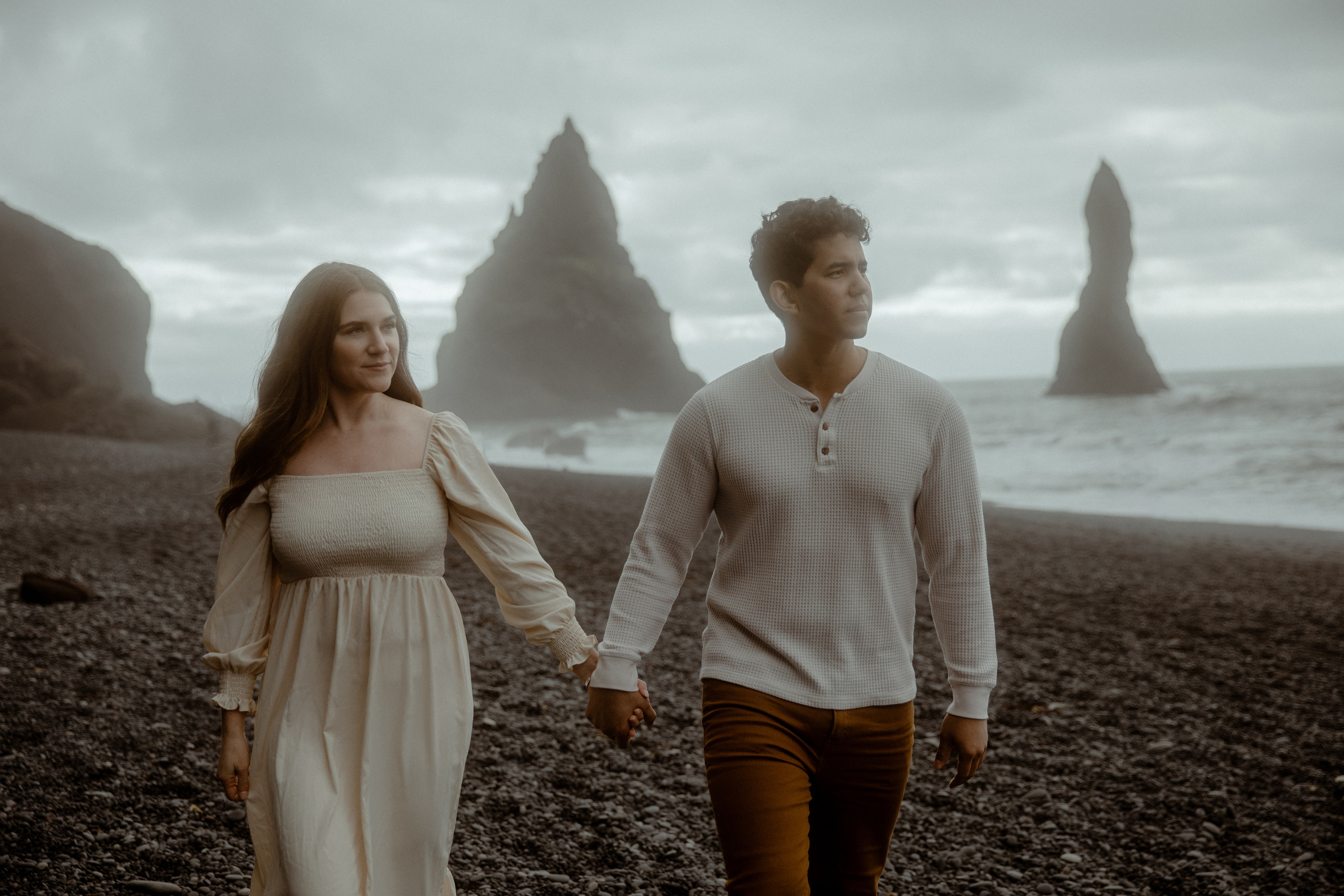 Engagement photoshoot in South Iceland. Iceland elopement photographer & videographer