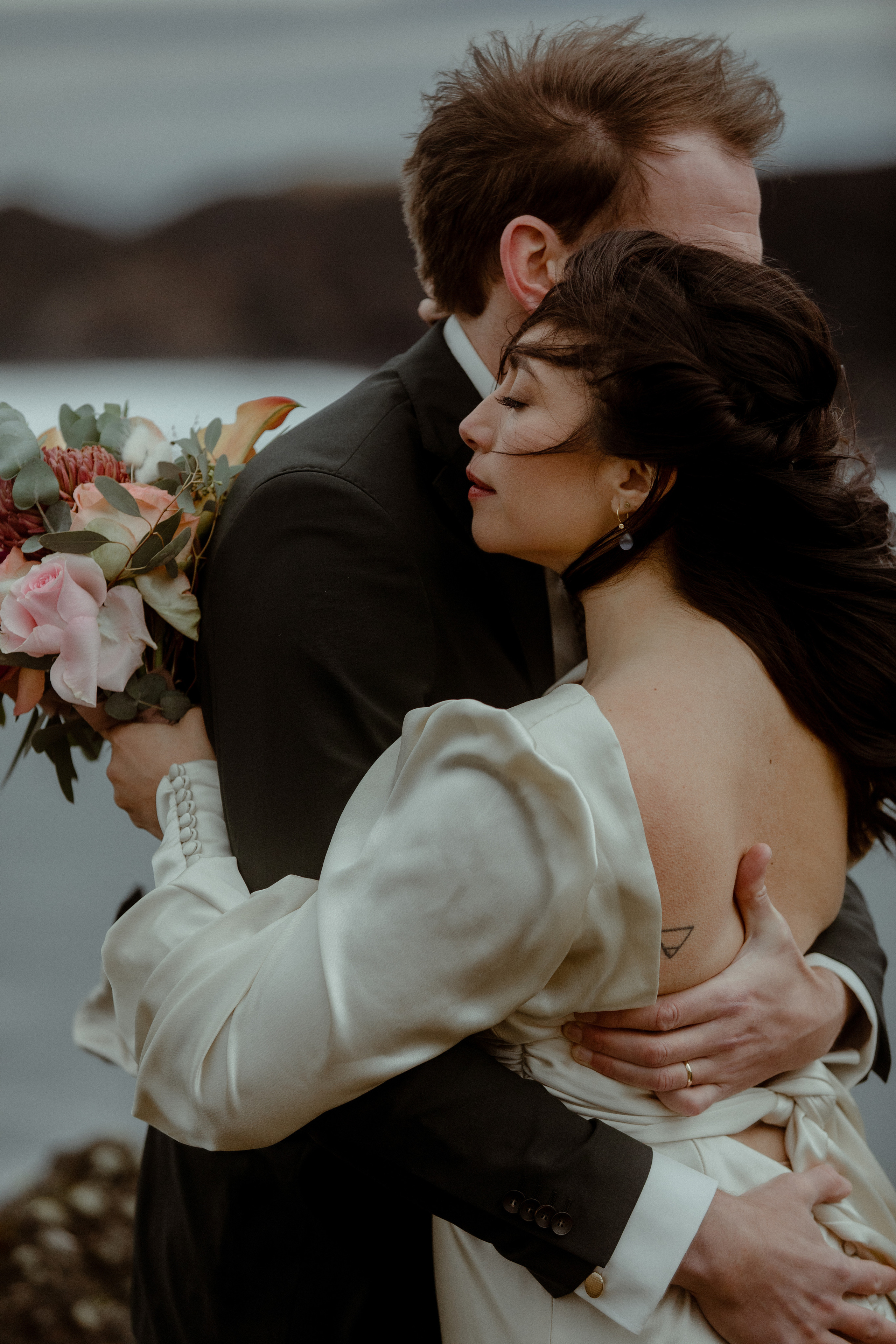 Elopement at Snaefellsnes Iceland | Wedding photos with Icelandic horses. Iceland elopement photographer & videographer