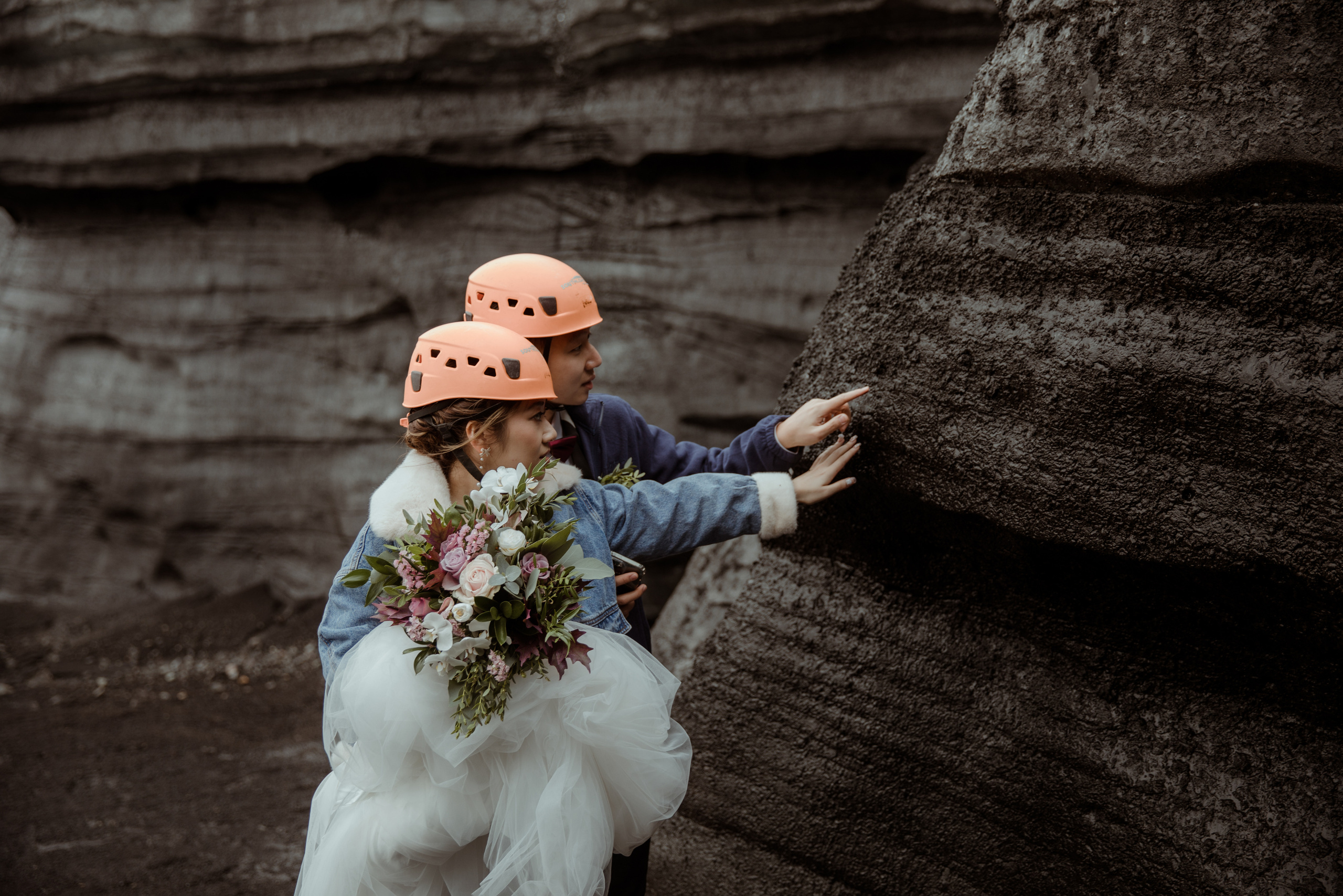 Adventure Ice Cave Elopement in Iceland. Iceland elopement photographer & videographer