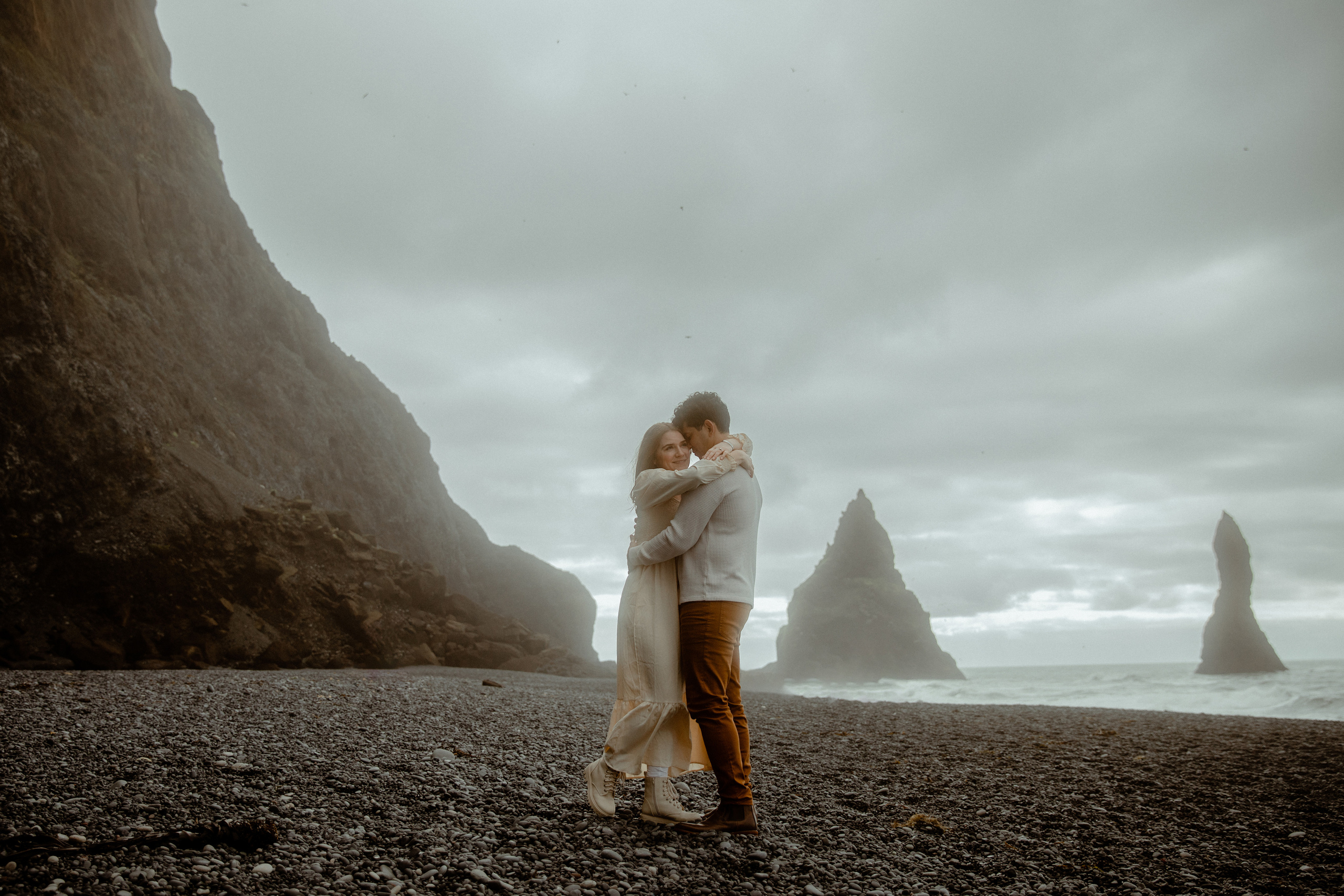 Engagement photoshoot in South Iceland. Iceland elopement photographer & videographer