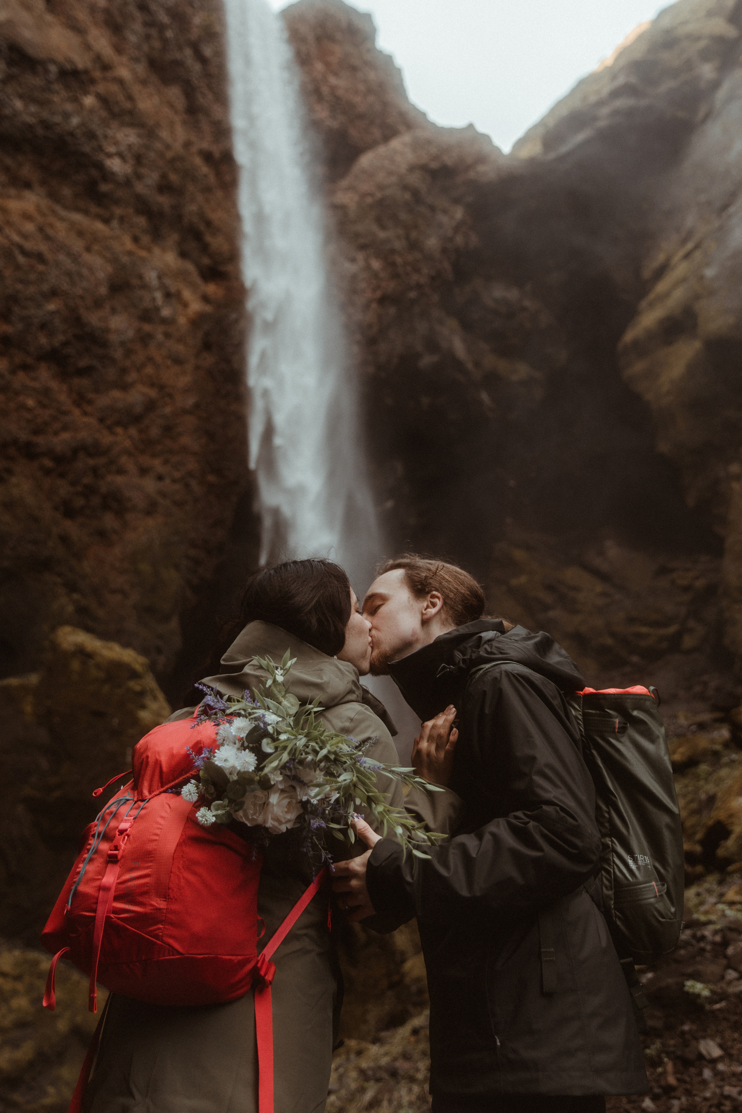 Hiking Iceland Elopement. Iceland elopement photographer & videographer