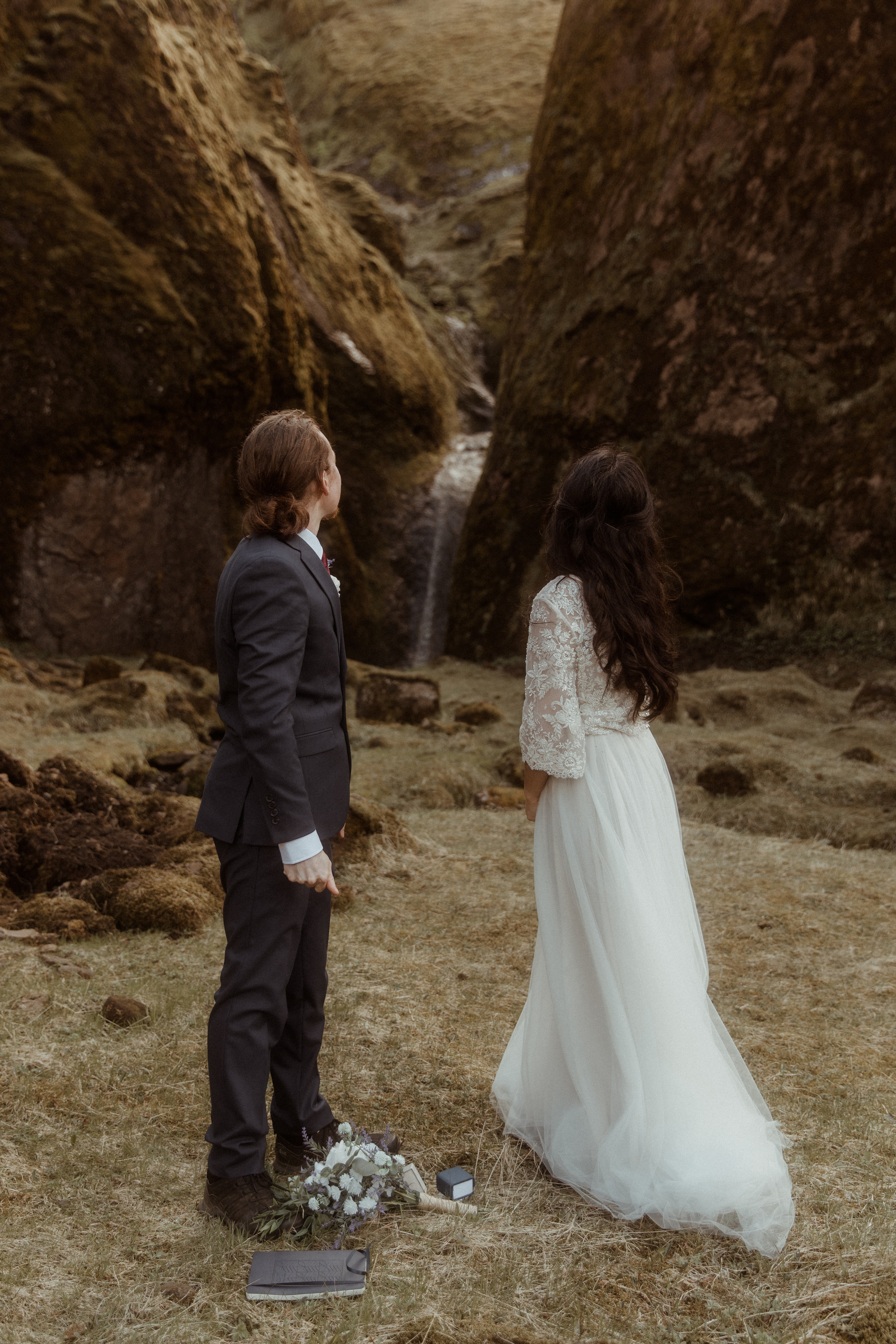 Hiking Iceland Elopement. Iceland elopement photographer & videographer
