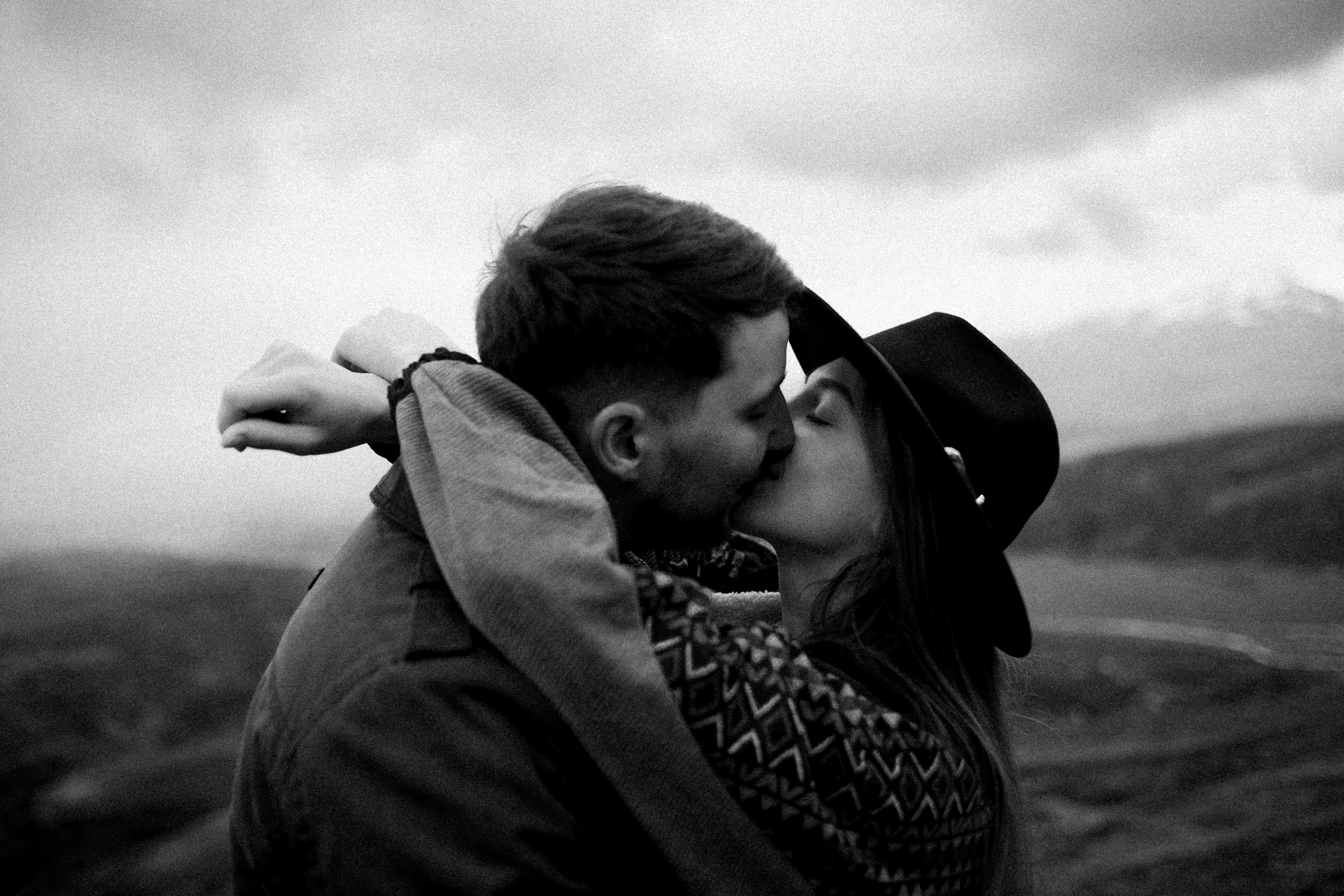 Hiking photoshoot in highlands of Iceland. Iceland elopement photographer & videographer