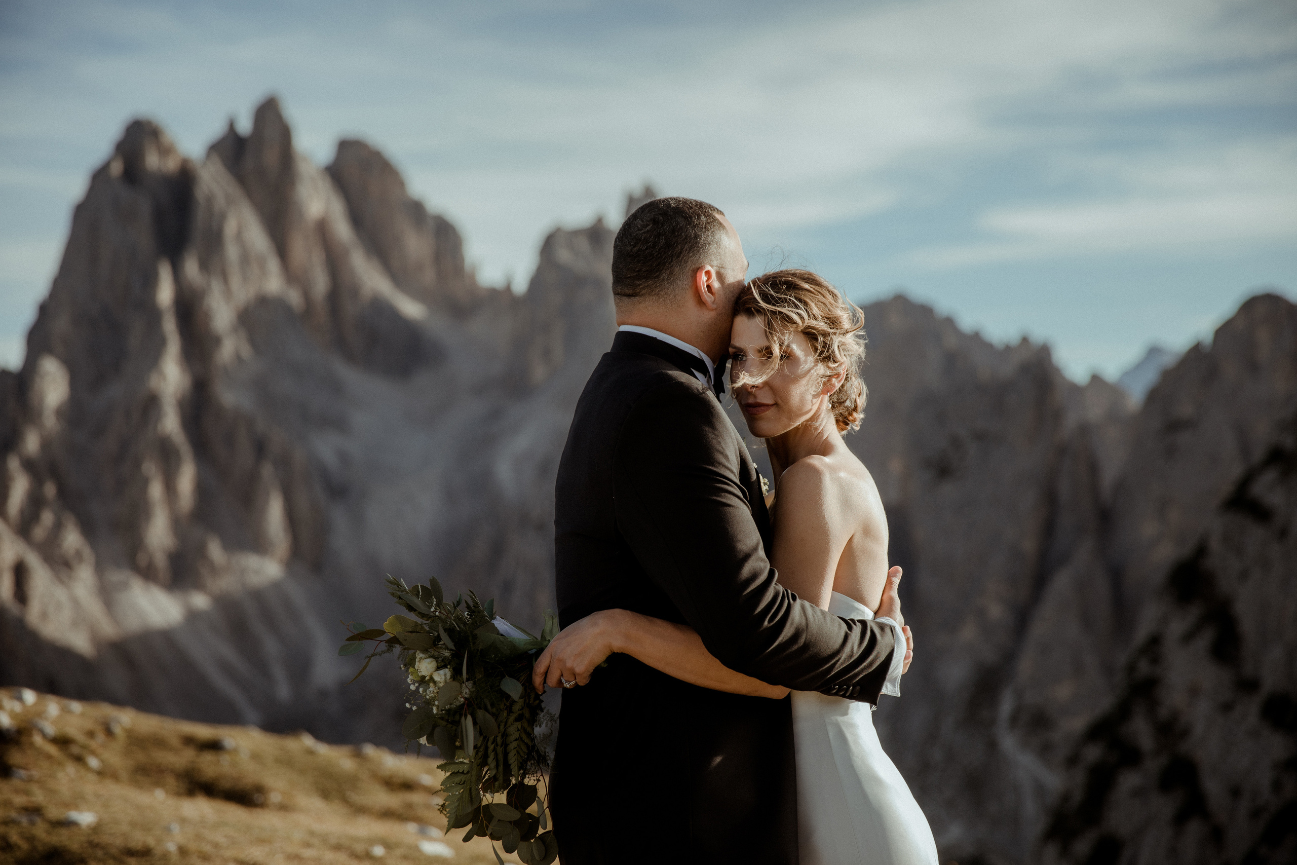 Sunrise Dolomites Elopement. Iceland elopement photographer & videographer