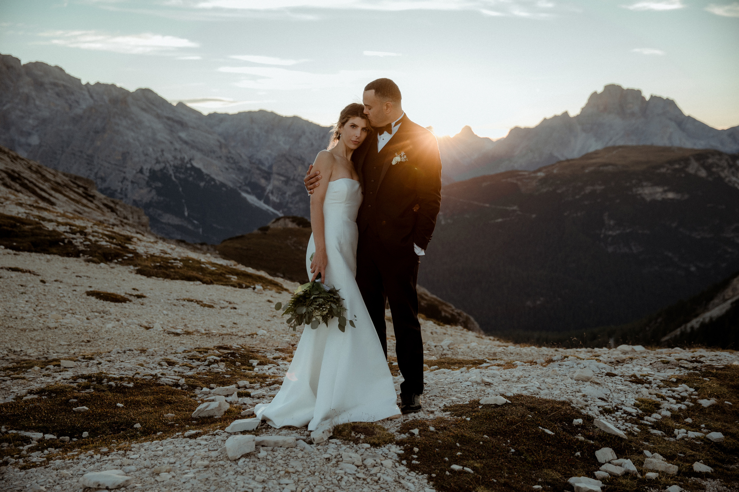 Sunrise Dolomites Elopement. Iceland elopement photographer & videographer