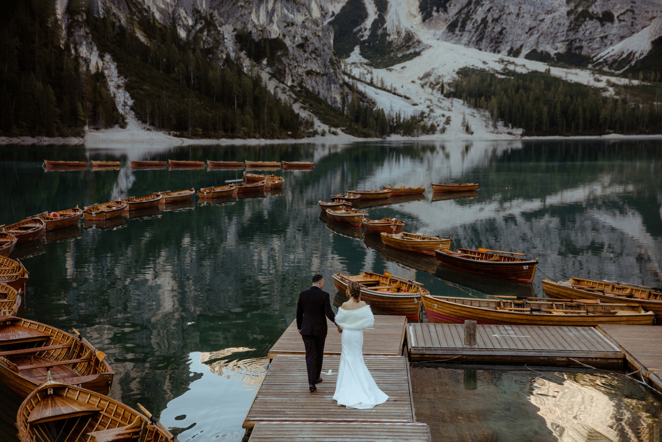 Sunrise Dolomites Elopement. Iceland elopement photographer & videographer