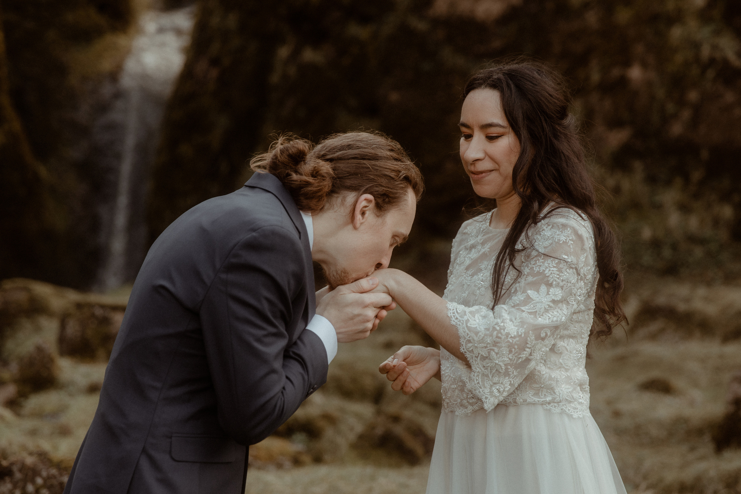 Hiking Iceland Elopement. Iceland elopement photographer & videographer