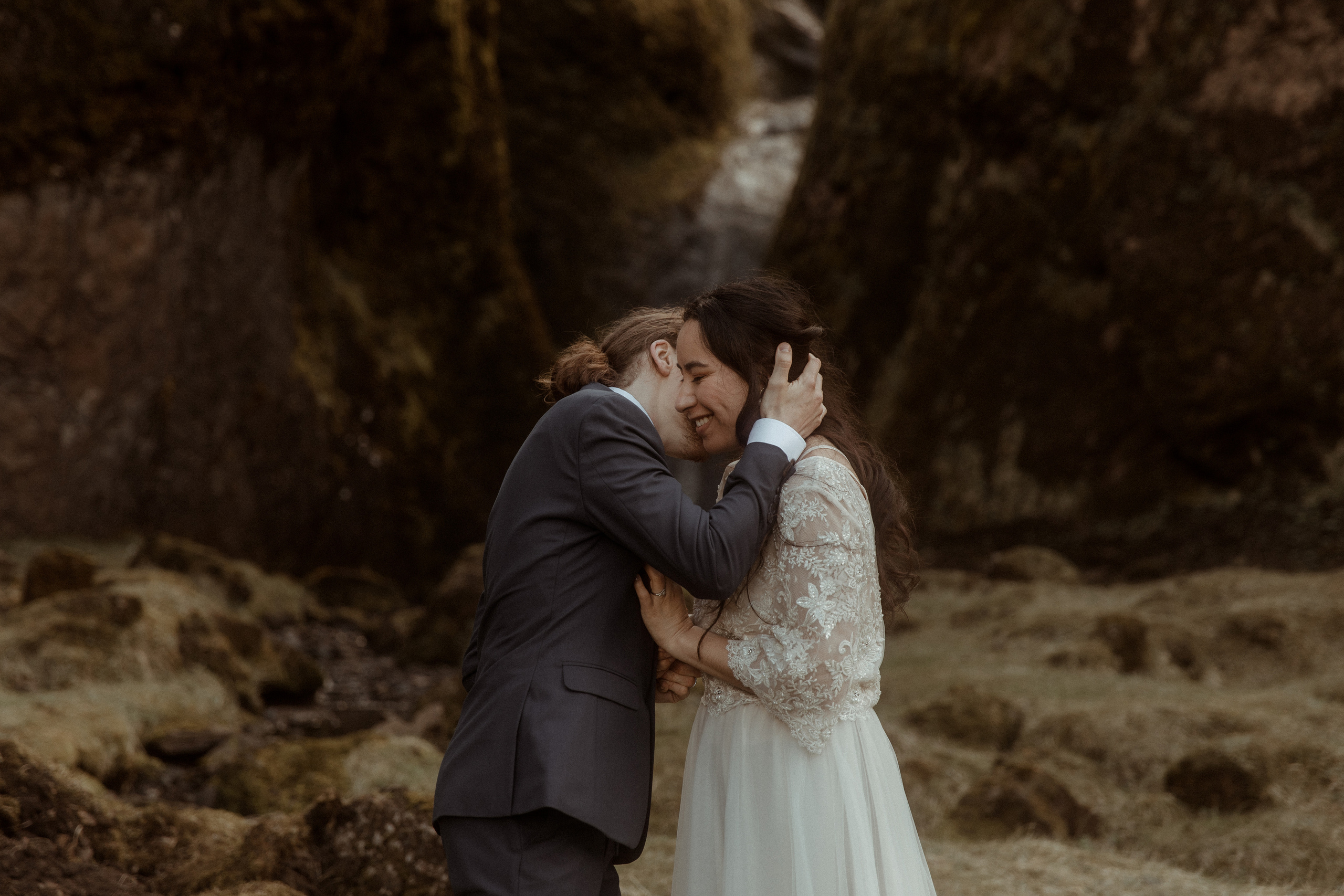 Hiking Iceland Elopement. Iceland elopement photographer & videographer