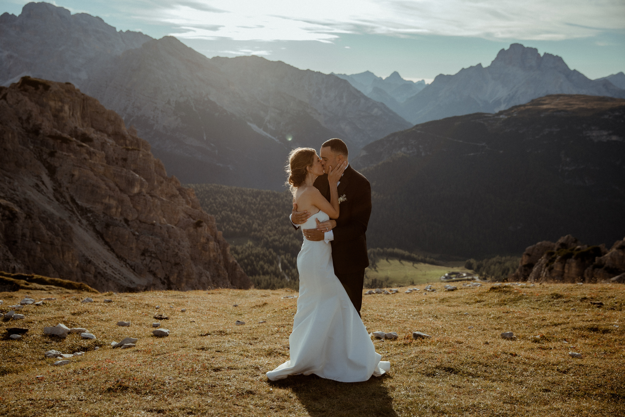 Sunrise Dolomites Elopement. Iceland elopement photographer & videographer