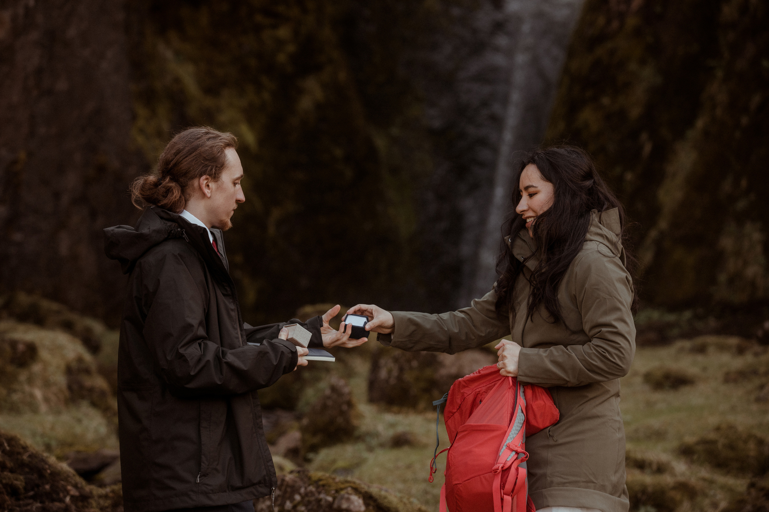 Hiking Iceland Elopement. Iceland elopement photographer & videographer