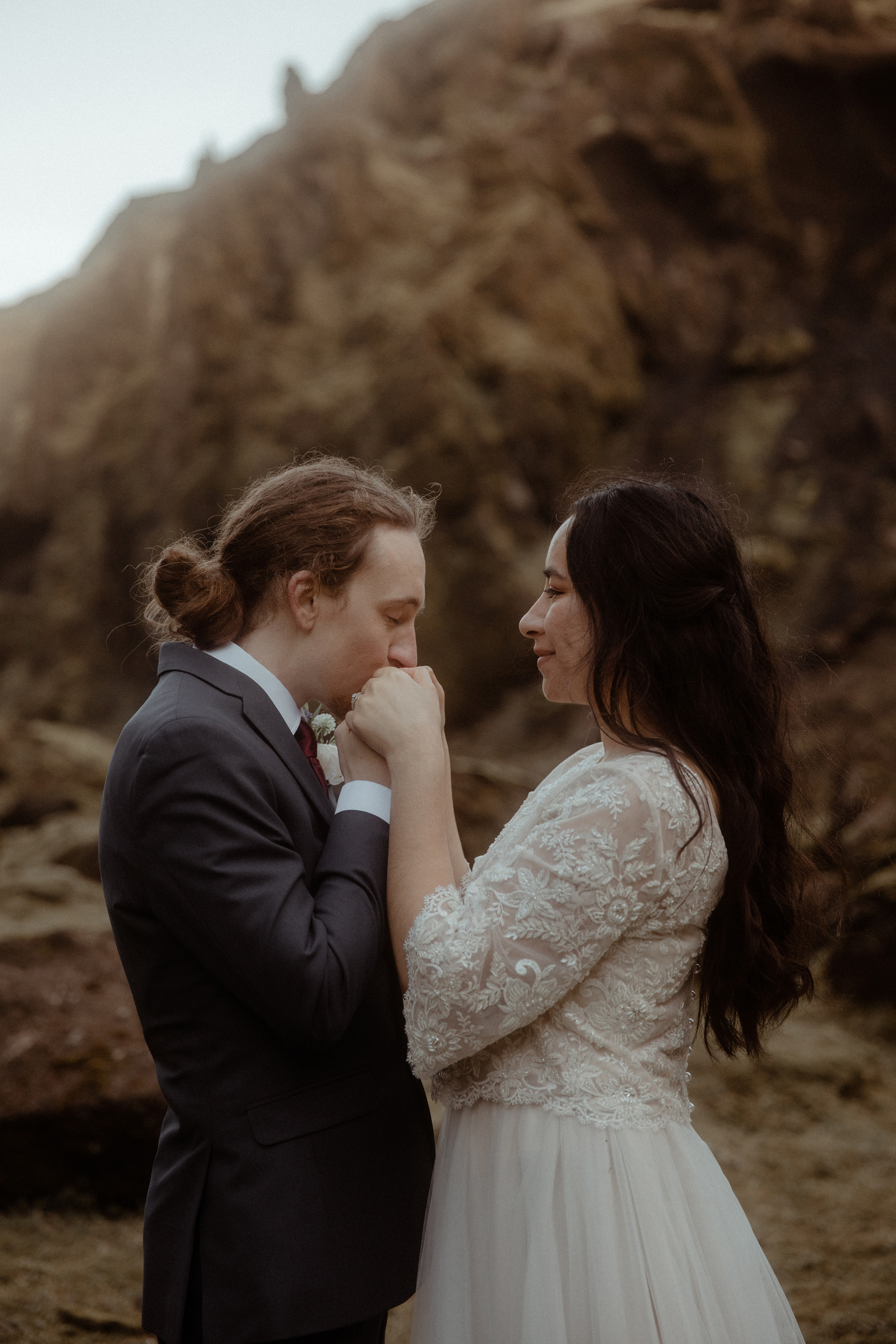 Hiking Iceland Elopement. Iceland elopement photographer & videographer