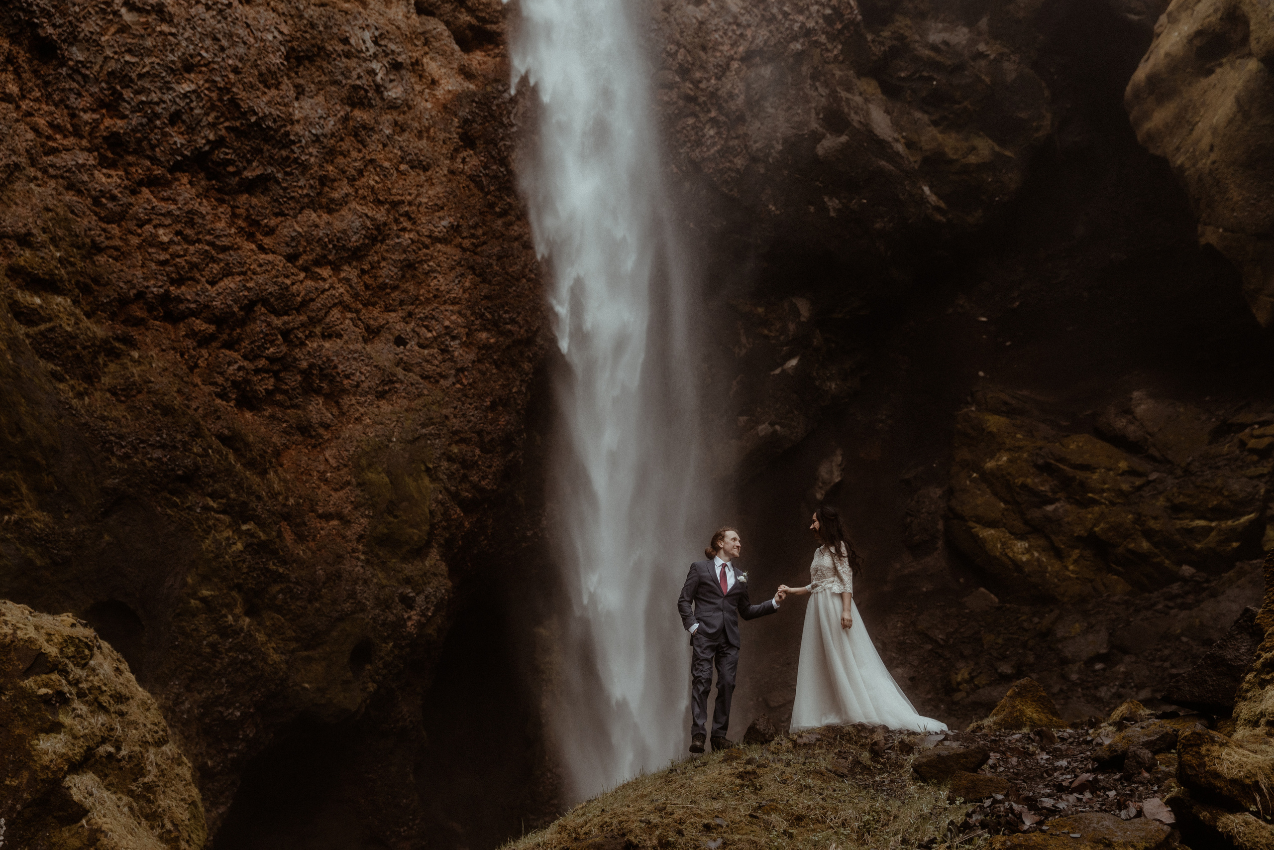 Hiking Iceland Elopement. Iceland elopement photographer & videographer