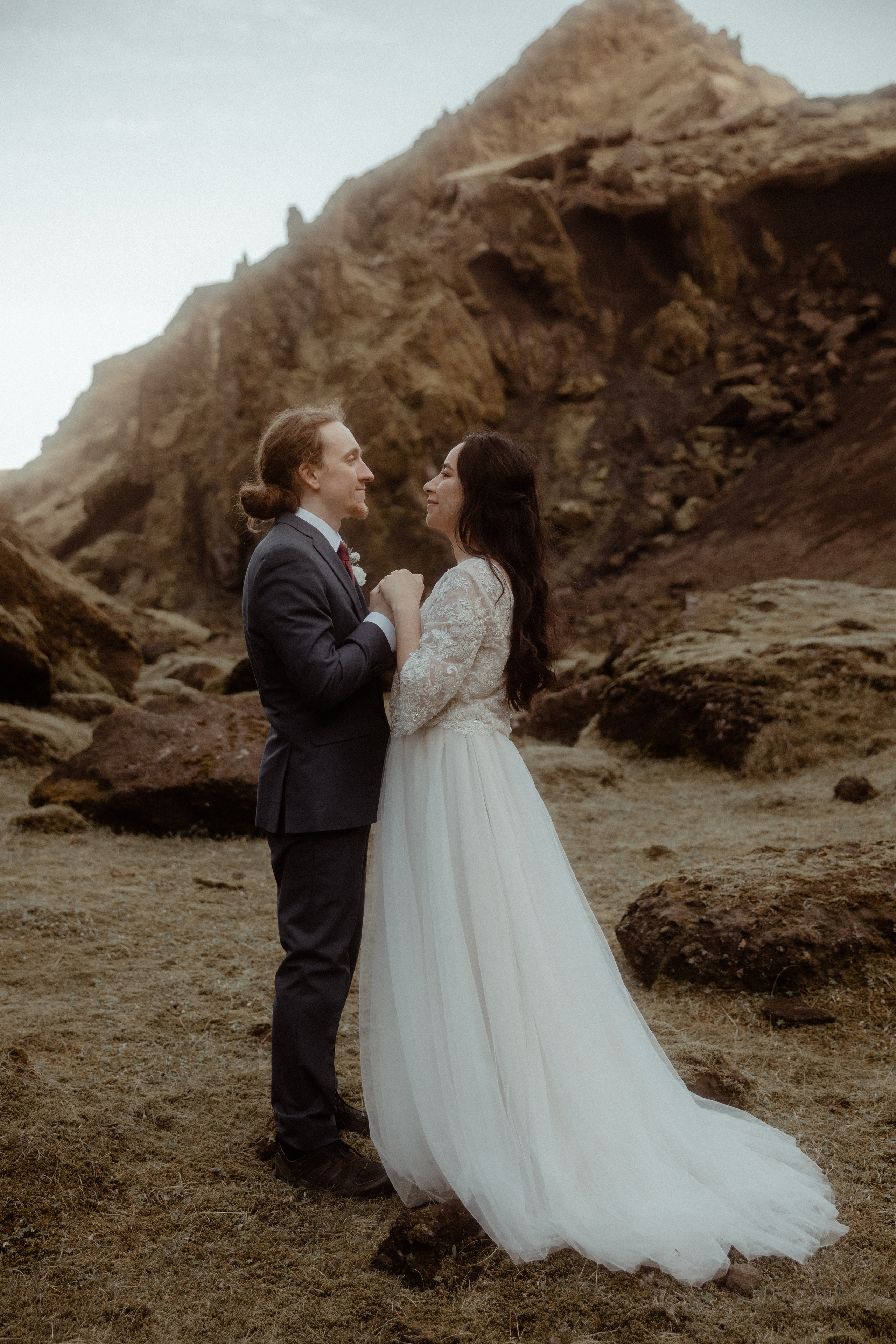 Hiking Iceland Elopement. Iceland elopement photographer & videographer