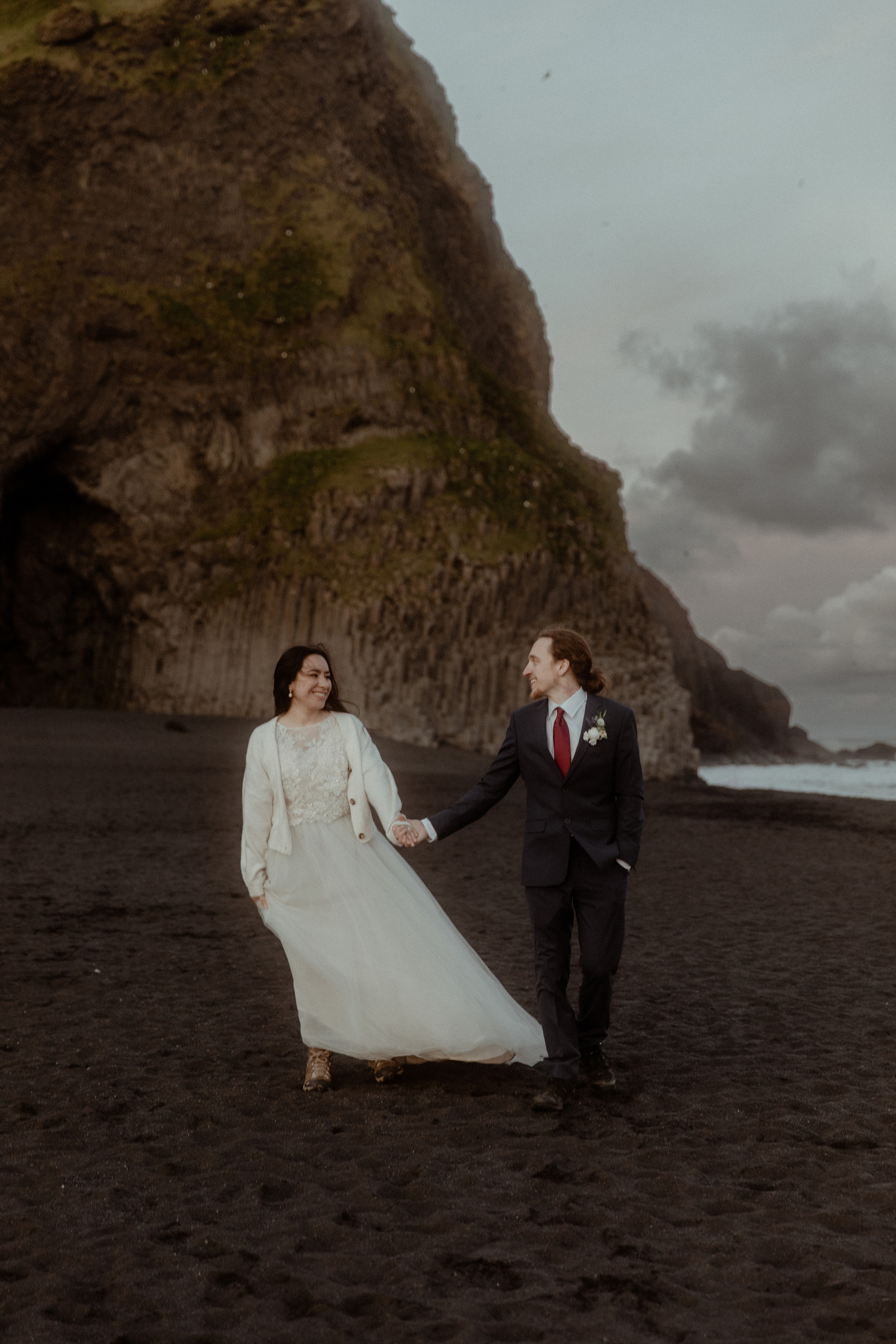 Hiking Iceland Elopement. Iceland elopement photographer & videographer