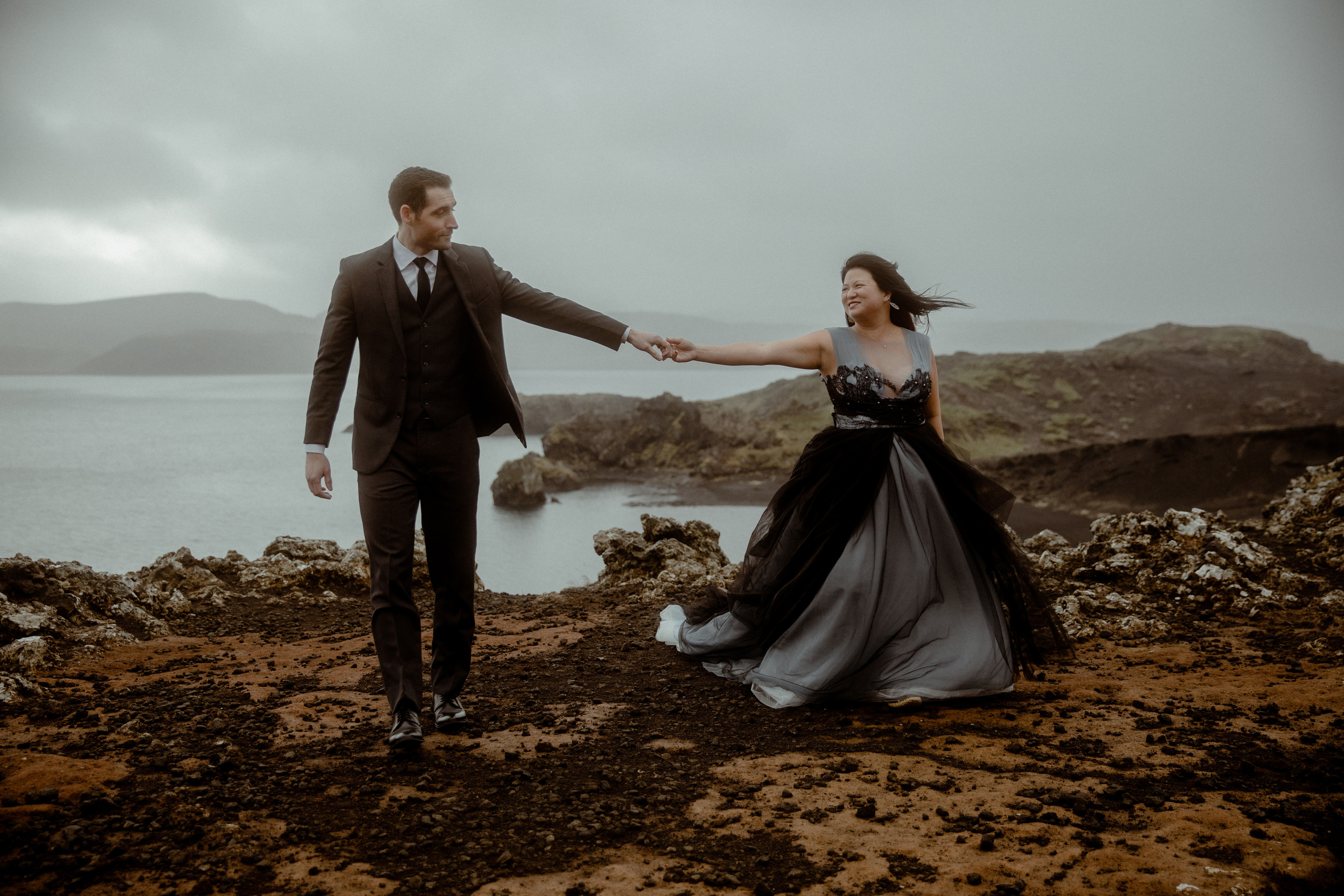 Anniversary photoshoot in Iceland. Iceland elopement photographer & videographer