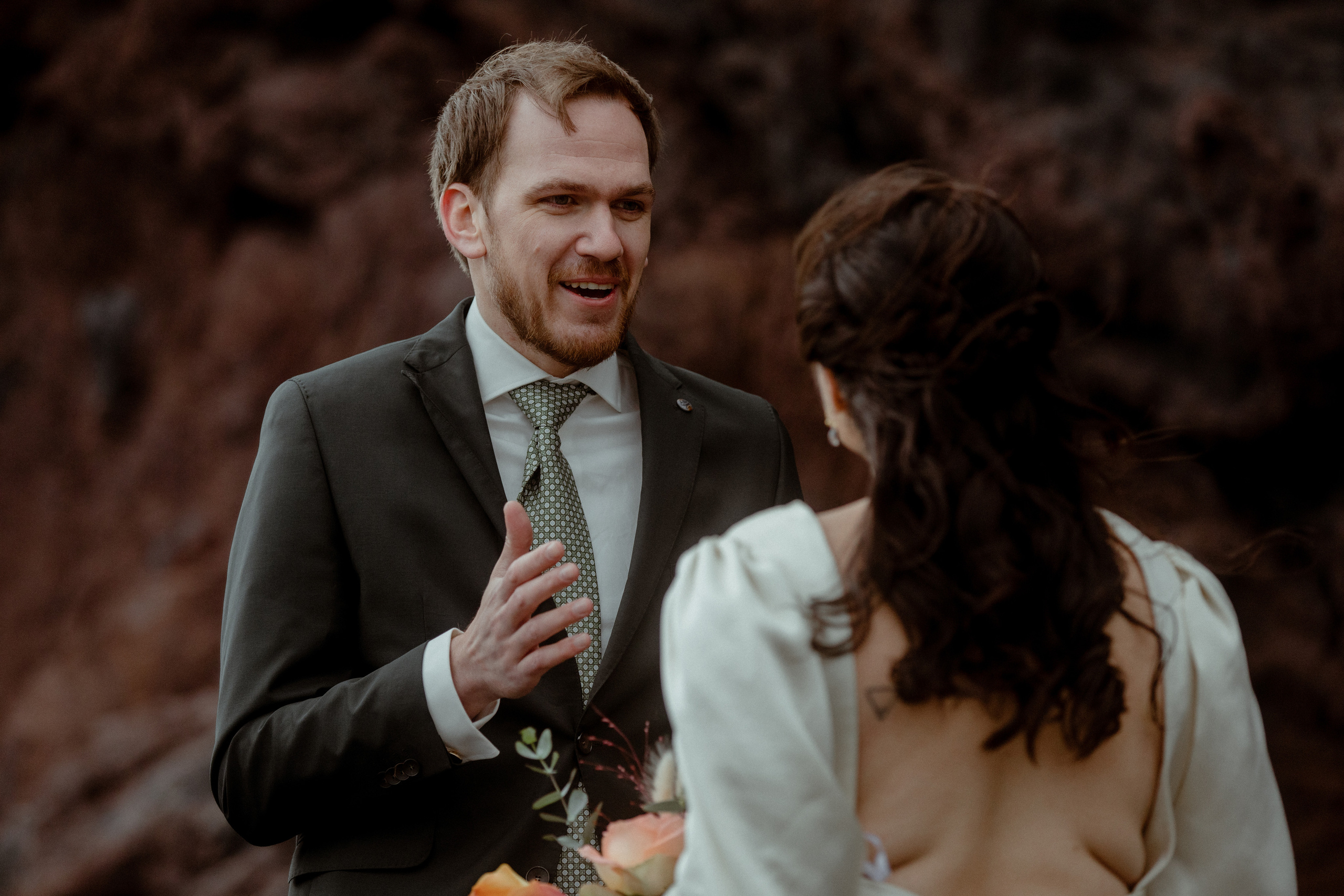 Elopement at Snaefellsnes Iceland | Wedding photos with Icelandic horses. Iceland elopement photographer & videographer
