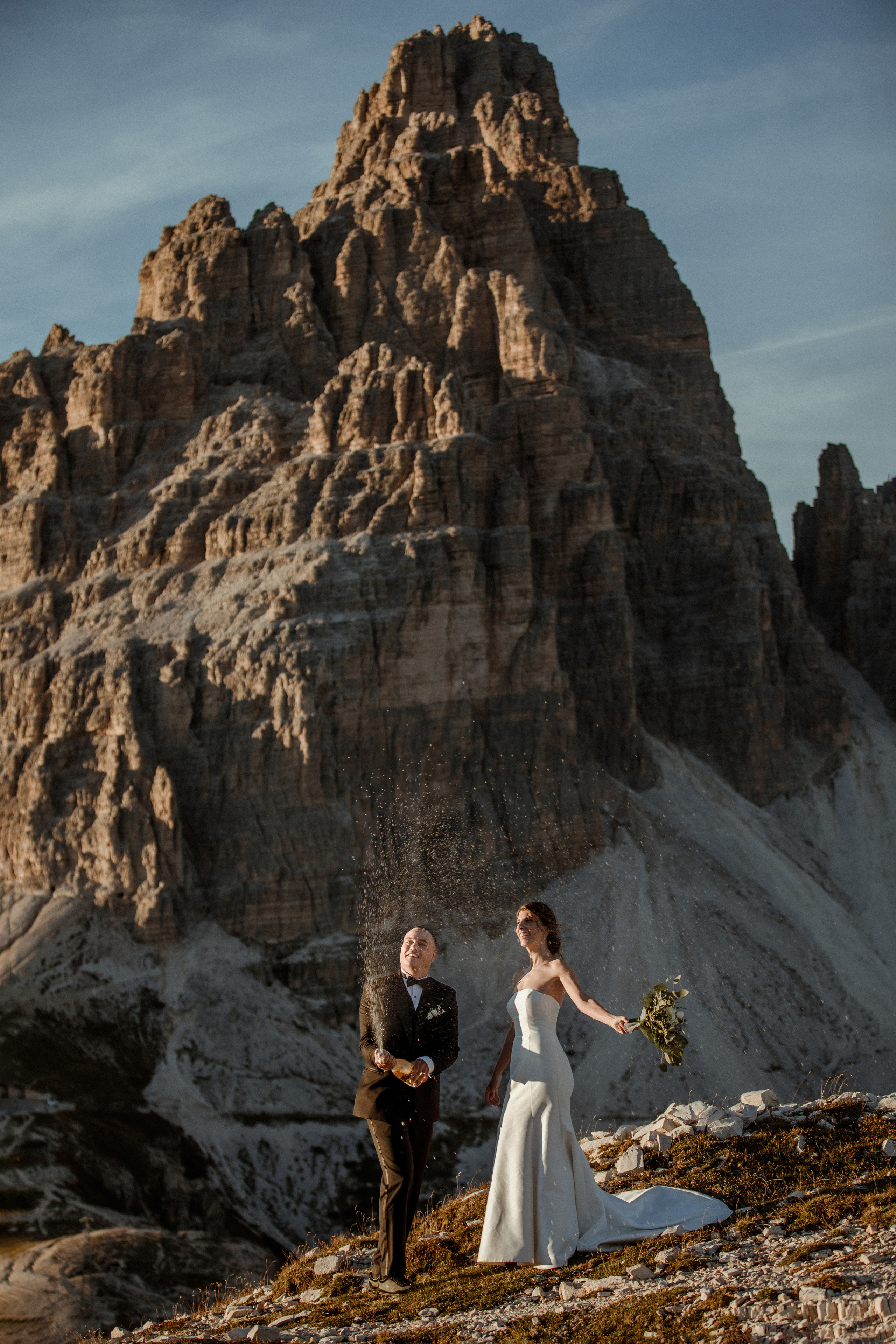Sunrise Dolomites Elopement. Iceland elopement photographer & videographer