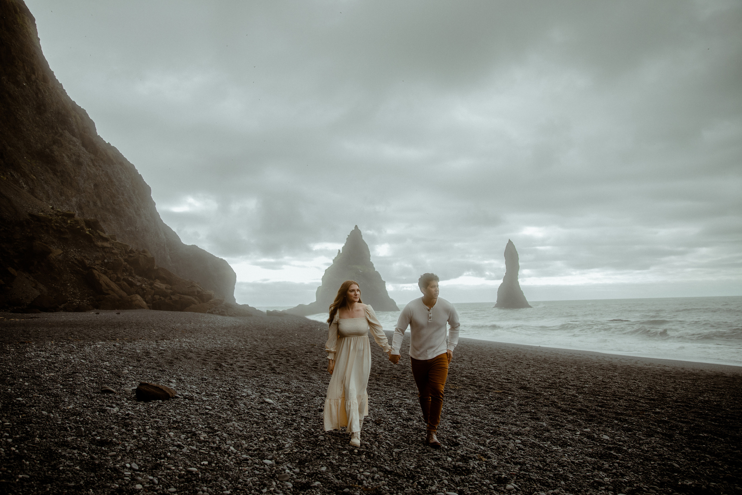 Engagement photoshoot in South Iceland. Iceland elopement photographer & videographer