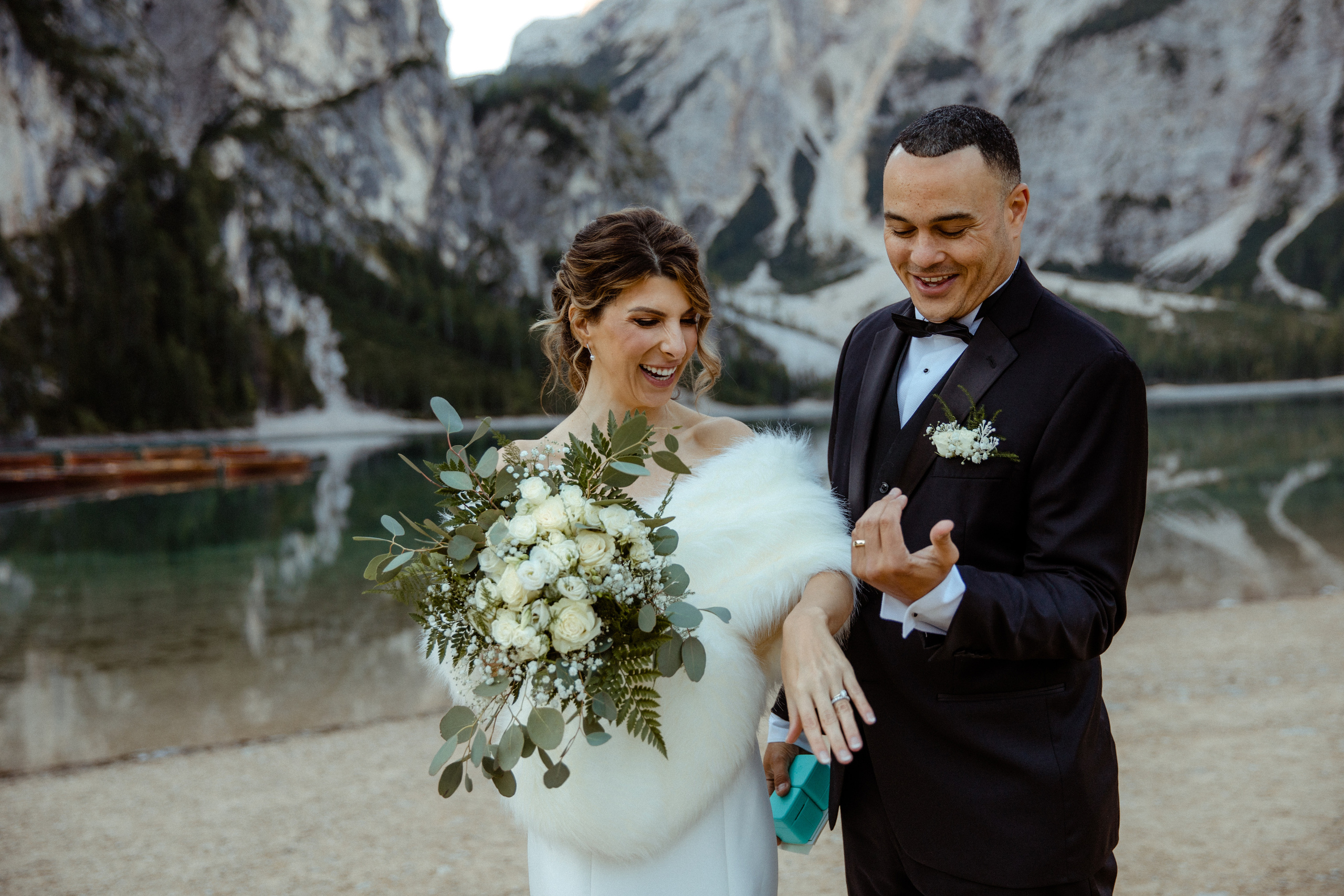 Sunrise Dolomites Elopement. Iceland elopement photographer & videographer