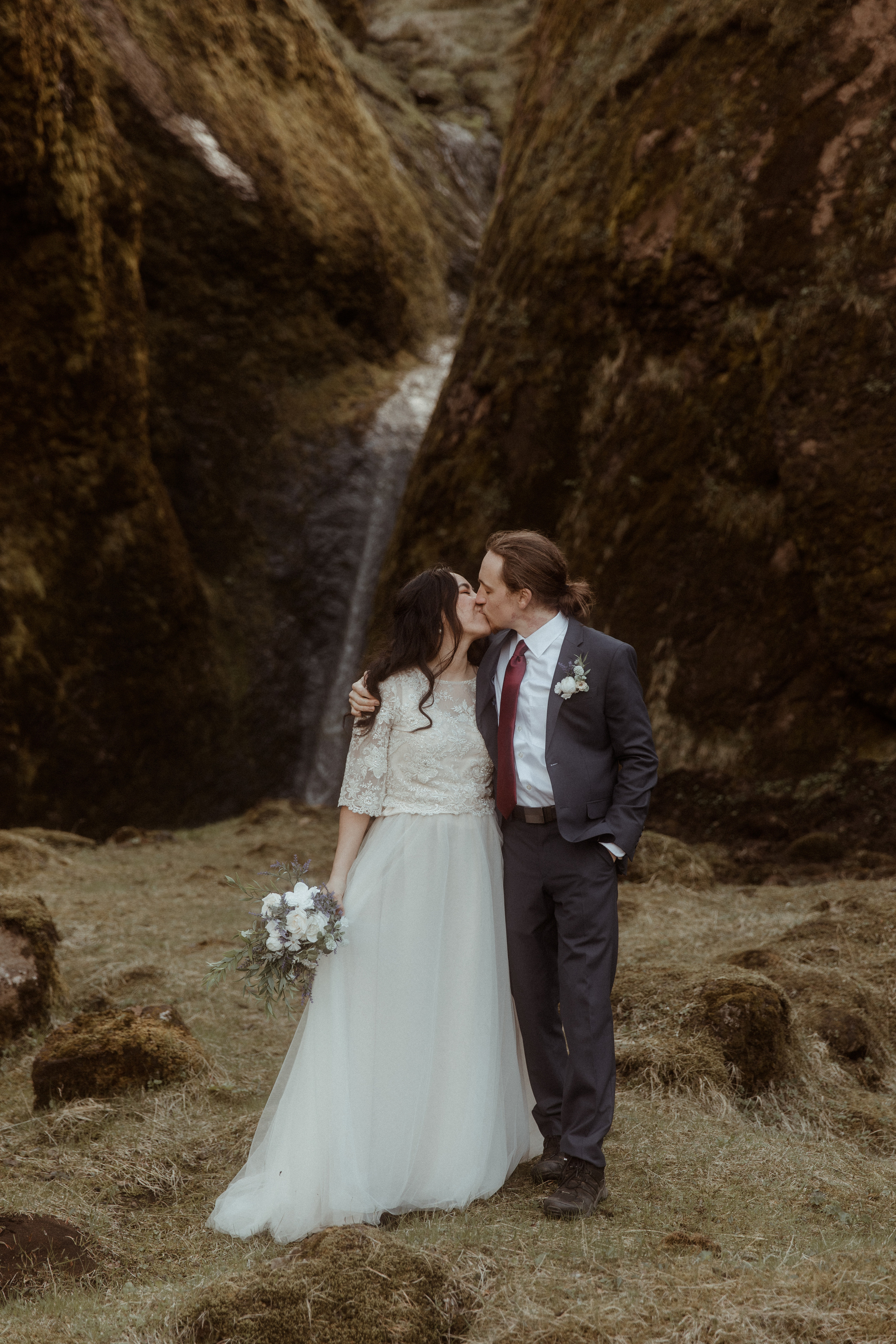 Hiking Iceland Elopement. Iceland elopement photographer & videographer
