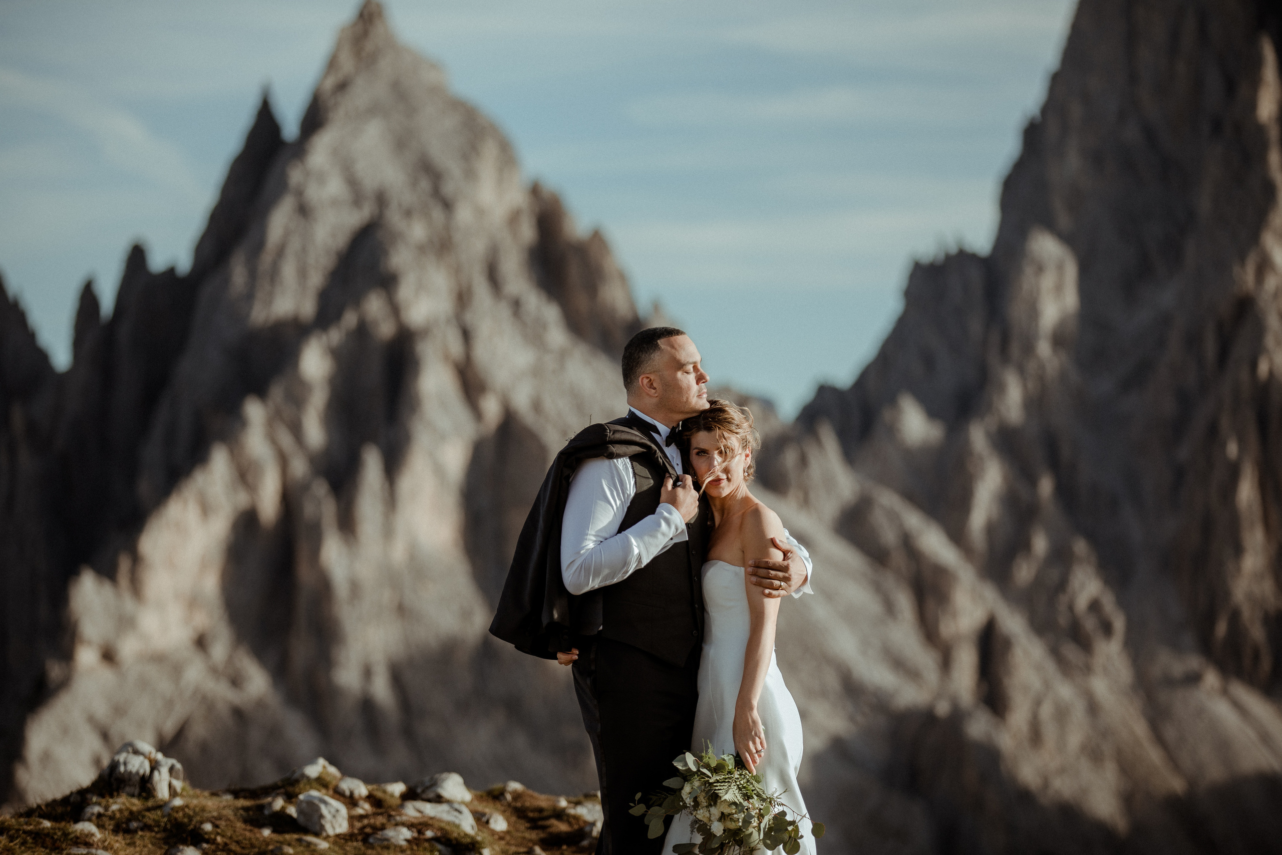 Sunrise Dolomites Elopement. Iceland elopement photographer & videographer