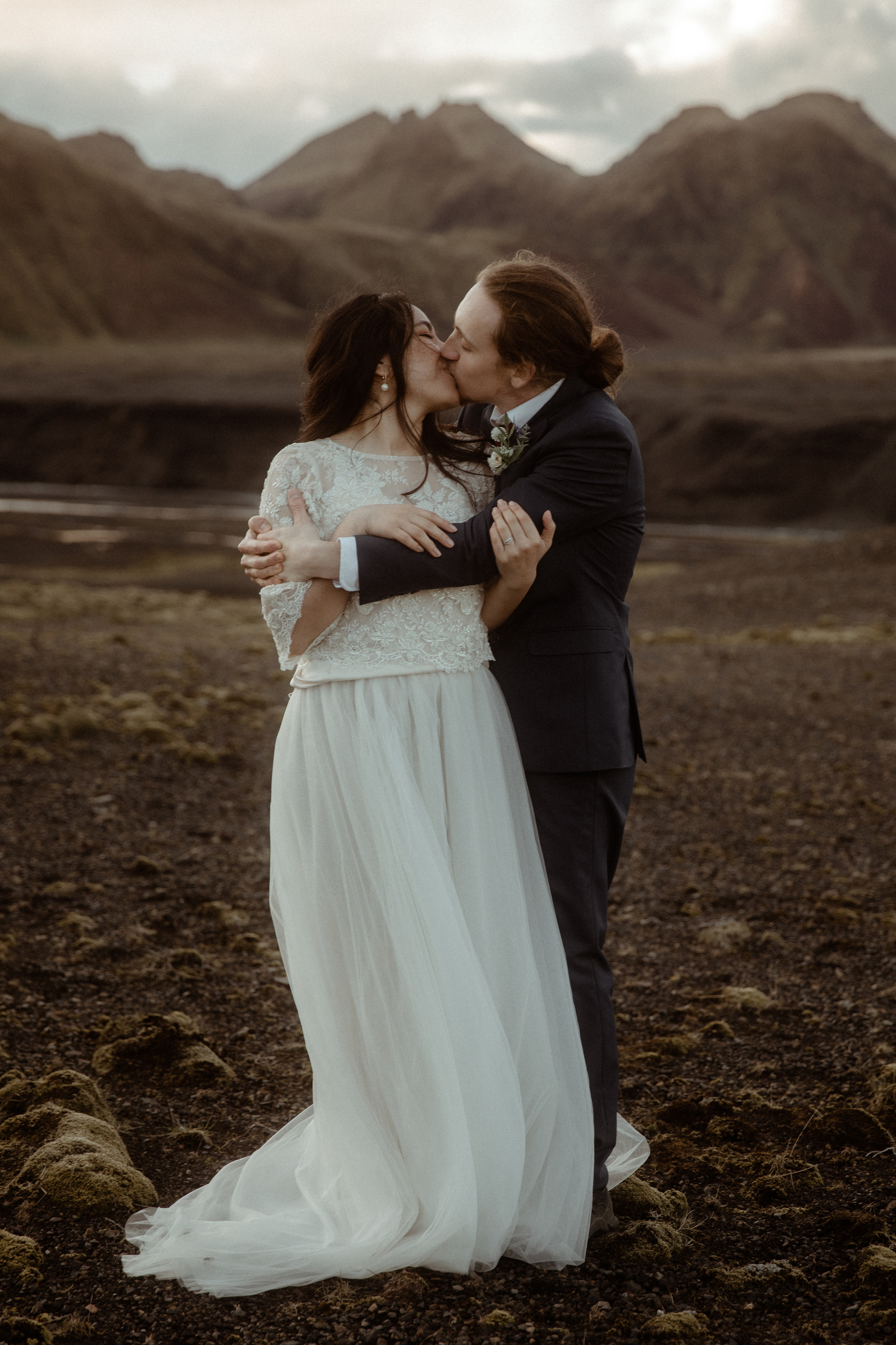 Hiking Iceland Elopement. Iceland elopement photographer & videographer