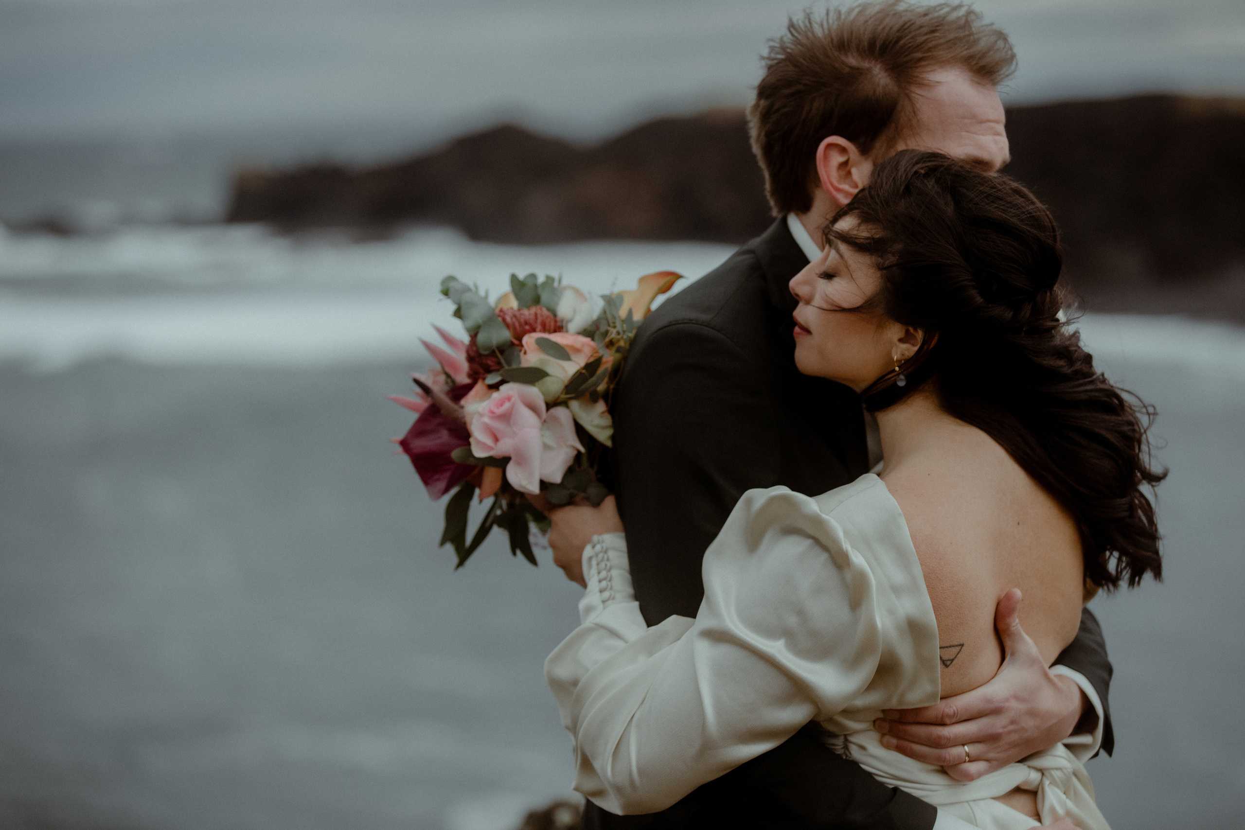 Elopement at Snaefellsnes Iceland | Wedding photos with Icelandic horses. Iceland elopement photographer & videographer