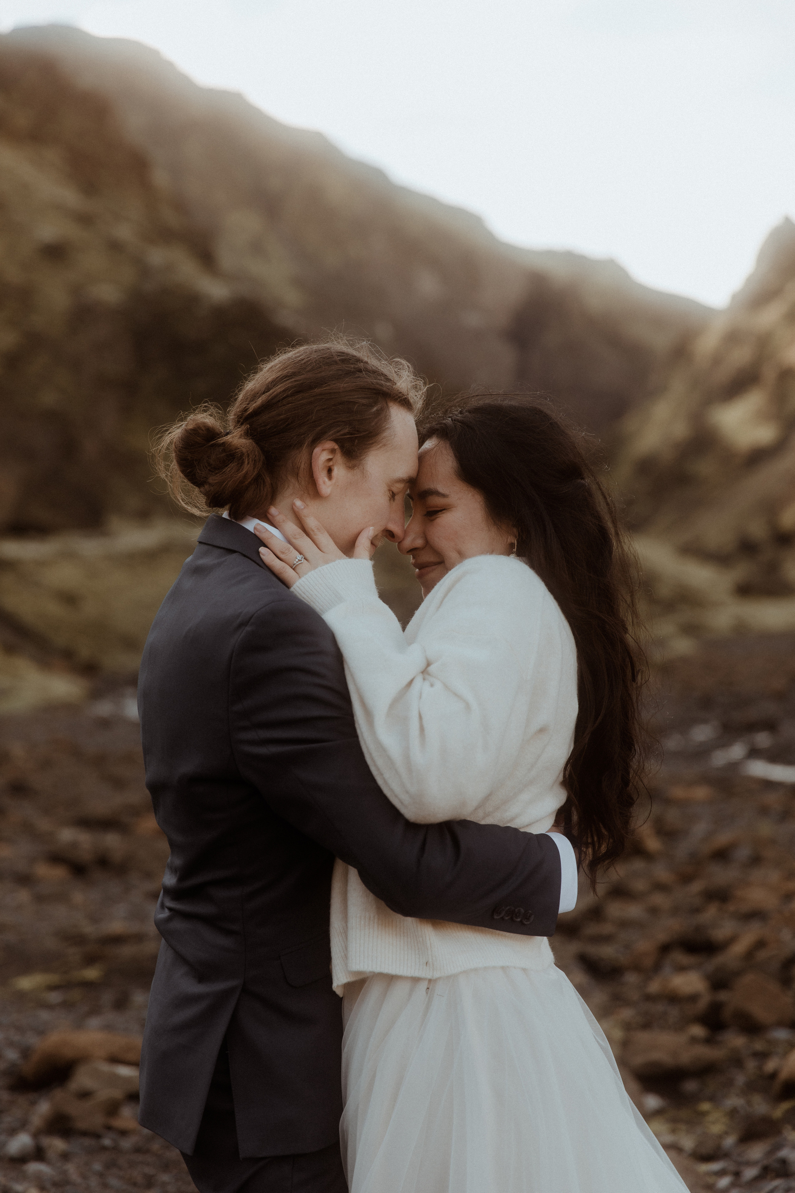 Hiking Iceland Elopement. Iceland elopement photographer & videographer