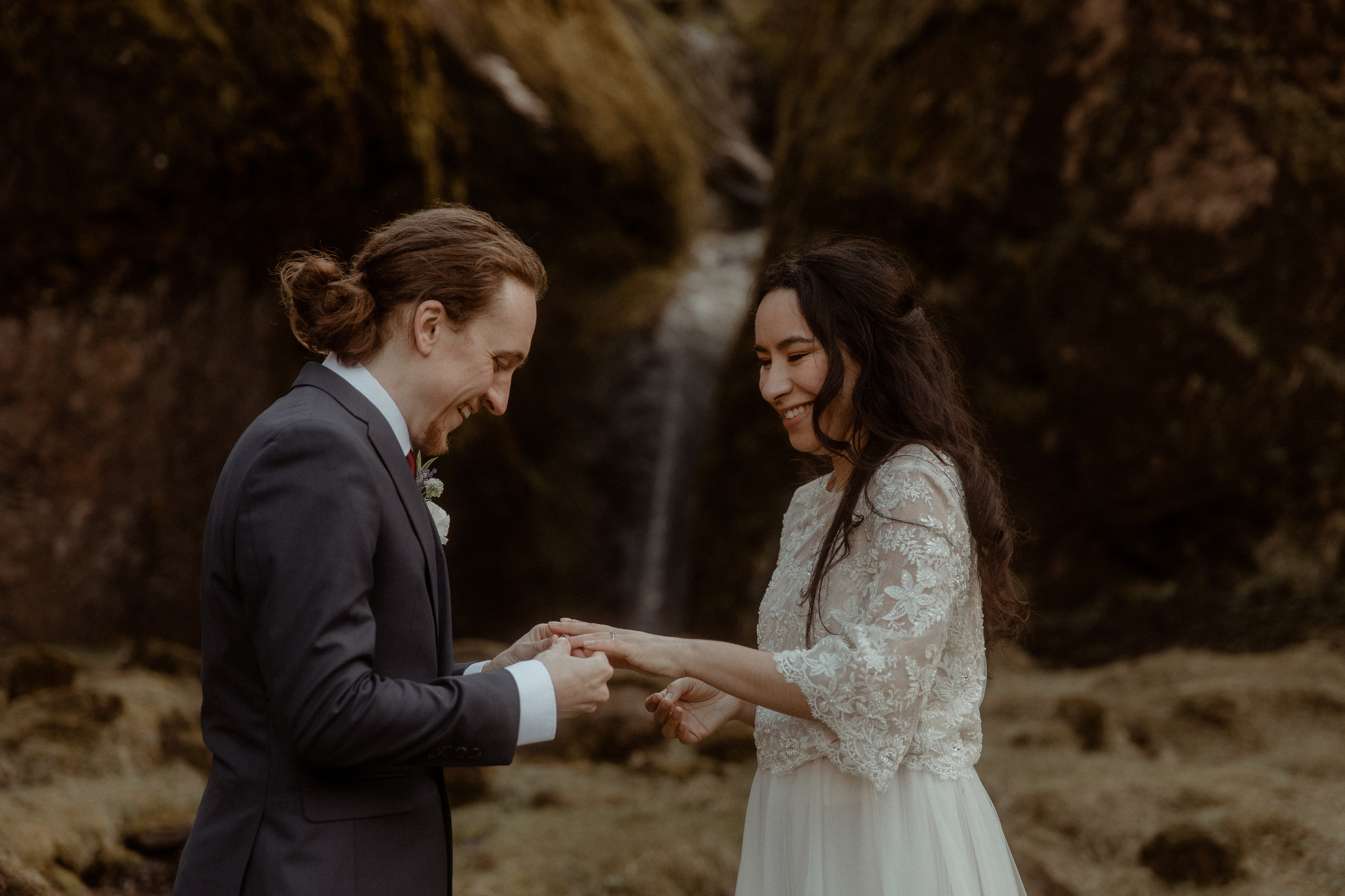 Hiking Iceland Elopement. Iceland elopement photographer & videographer