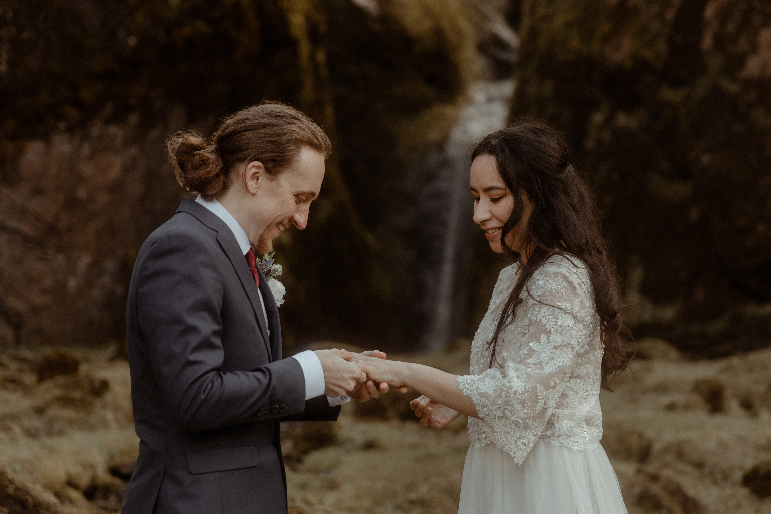 Hiking Iceland Elopement. Iceland elopement photographer & videographer