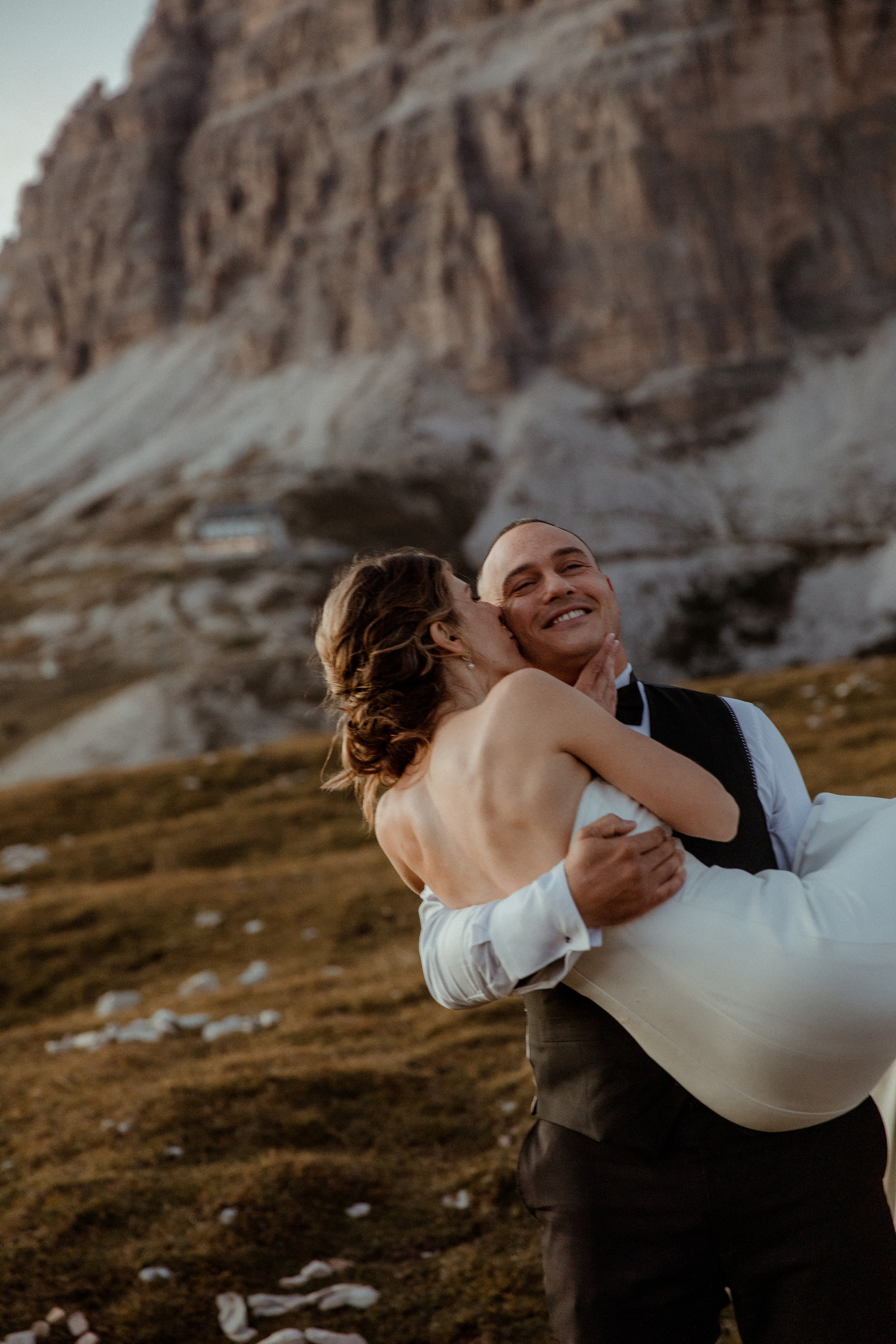 Sunrise Dolomites Elopement. Iceland elopement photographer & videographer
